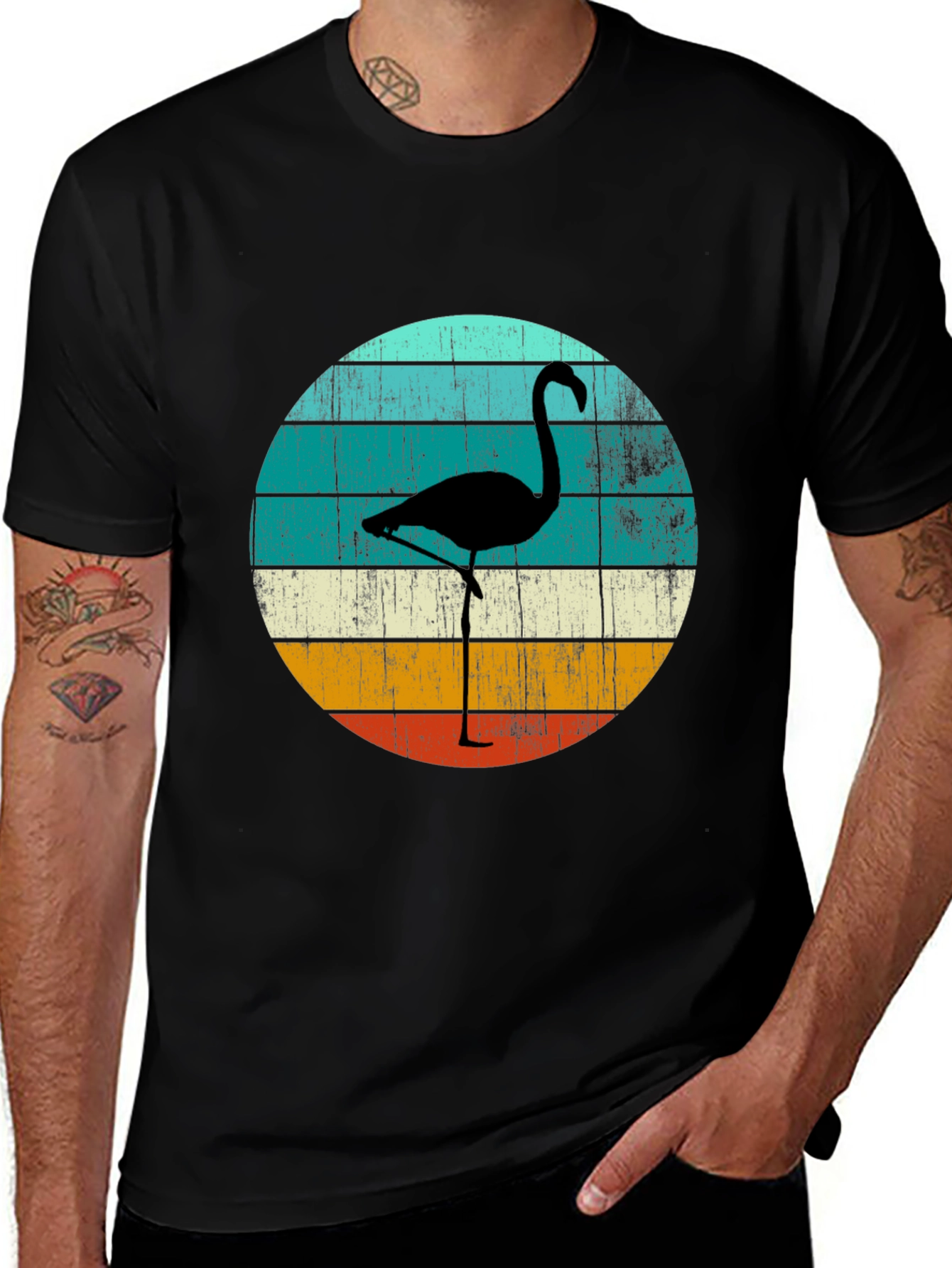 Variant 27 of Vintage Flamingo Graphic T-Shirt