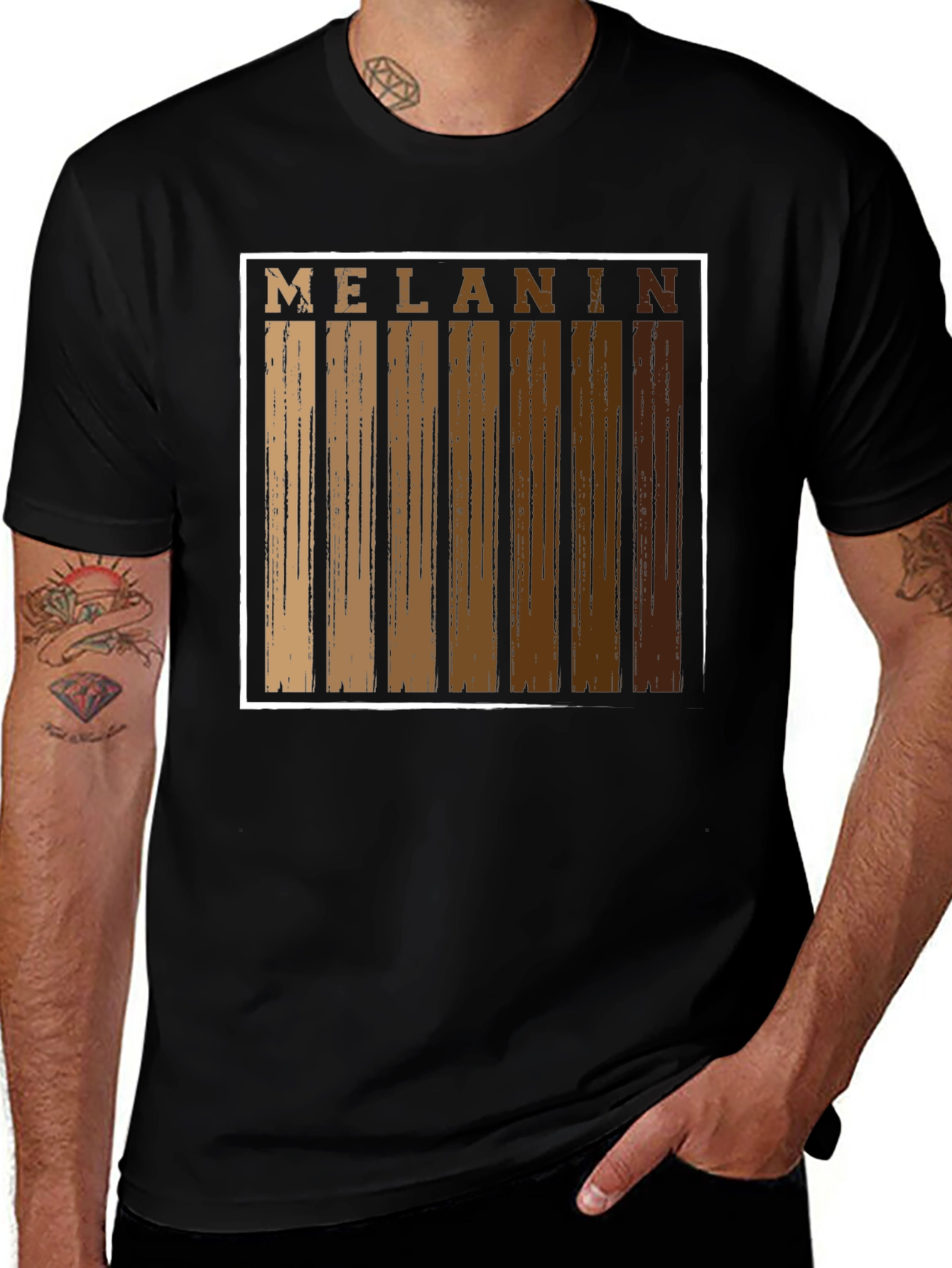 Melanin Pride Graphic T-Shirt - Black