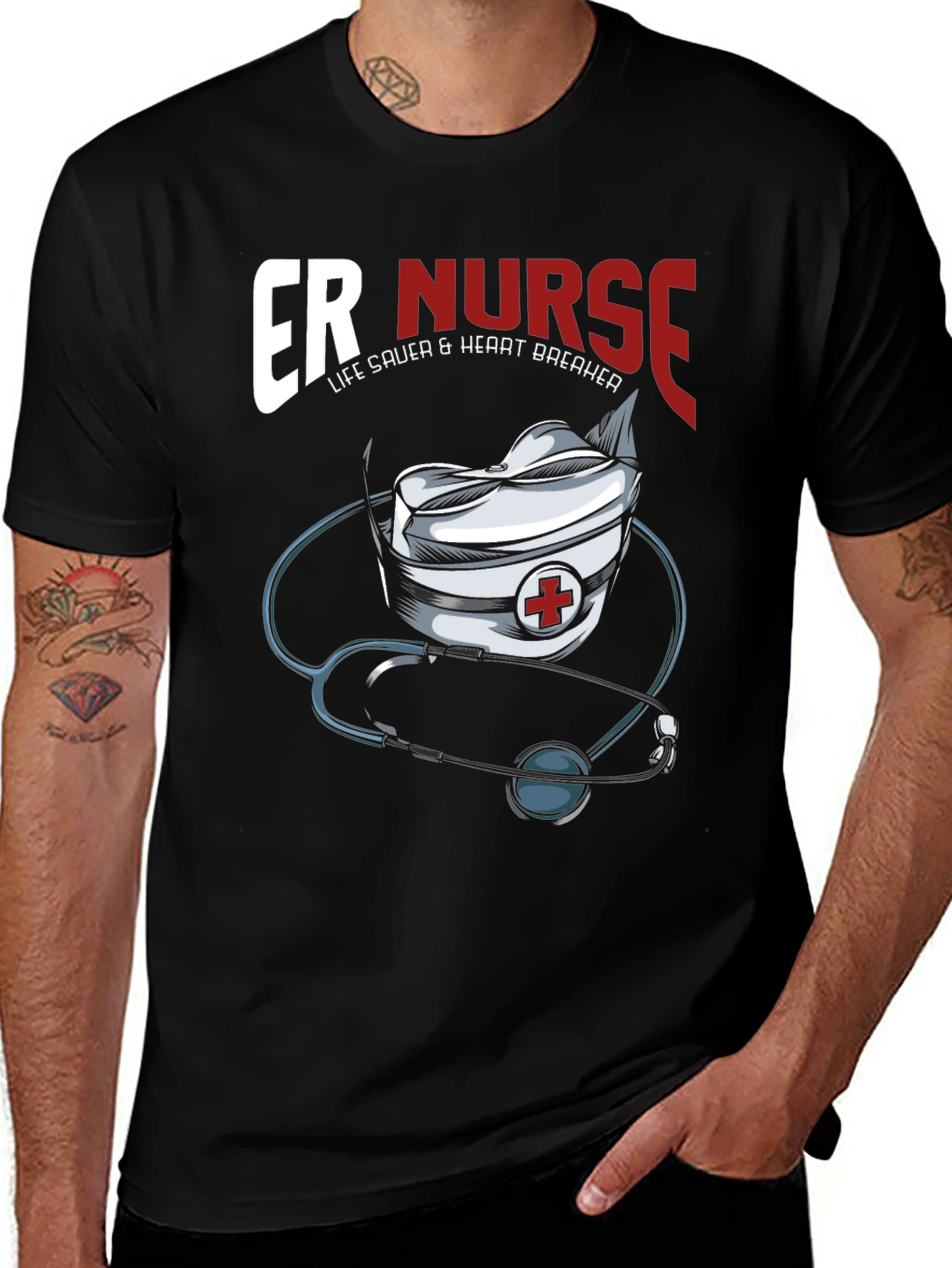 ER Nurse T-Shirt - Life Saver & Heart Breaker