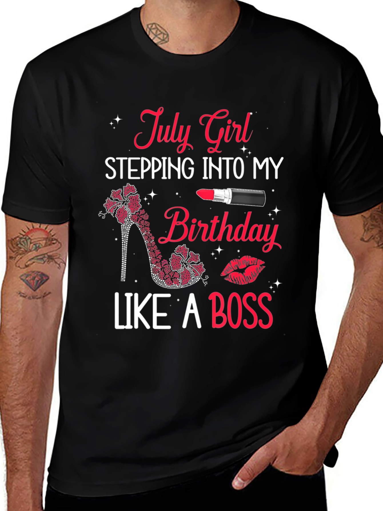 Variant 20 of July Girl Birthday Boss T-Shirt