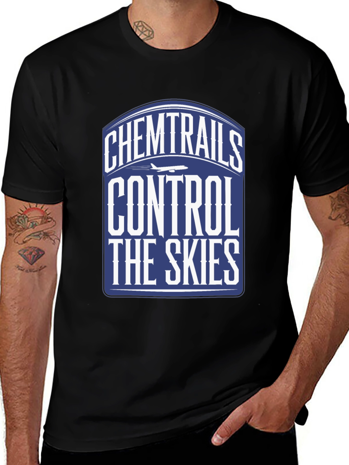 Variant 20 of Chemtrails Control The Skies T-Shirt