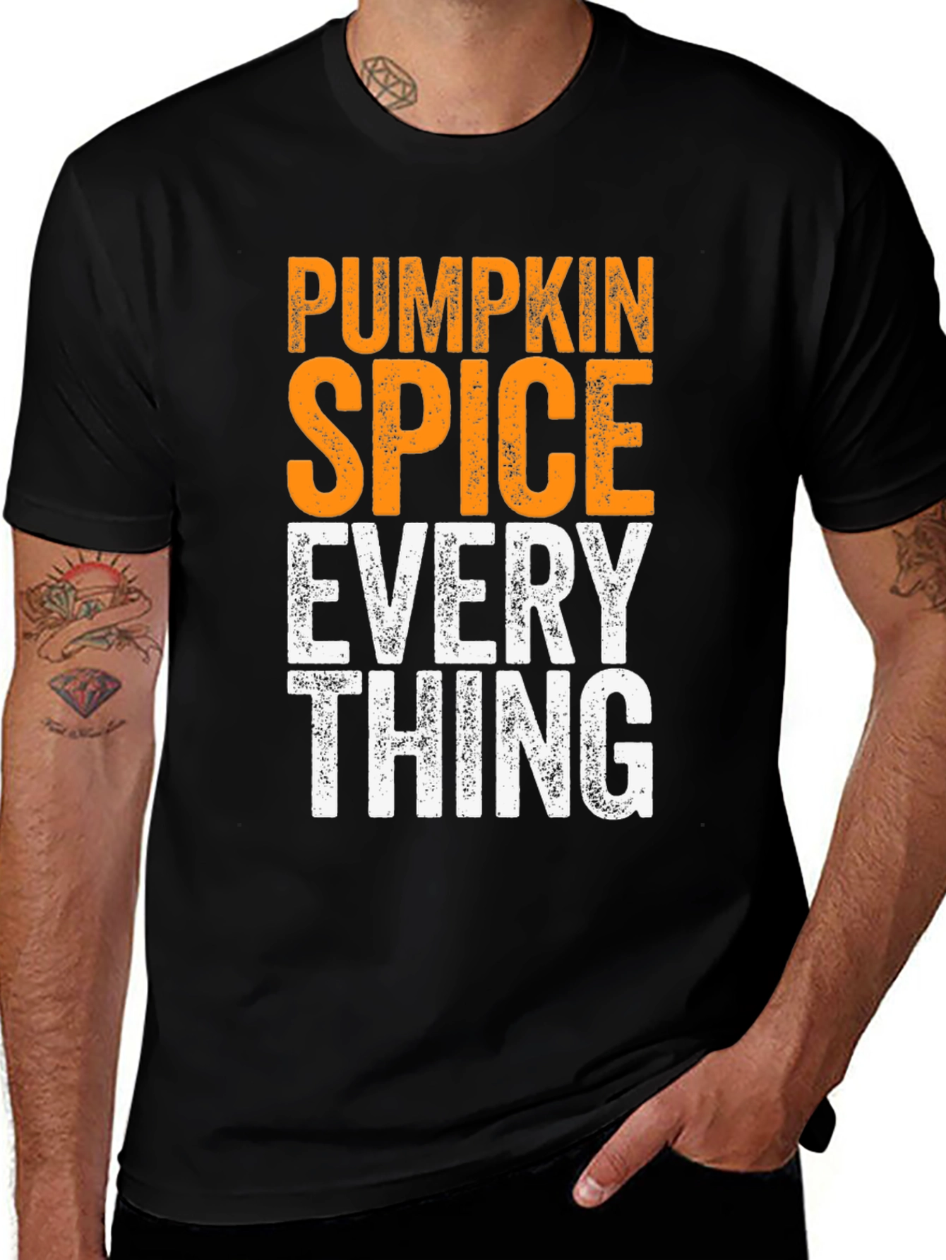 Variant 28 of Pumpkin Spice Everything - Men's Graphic T-Shirt