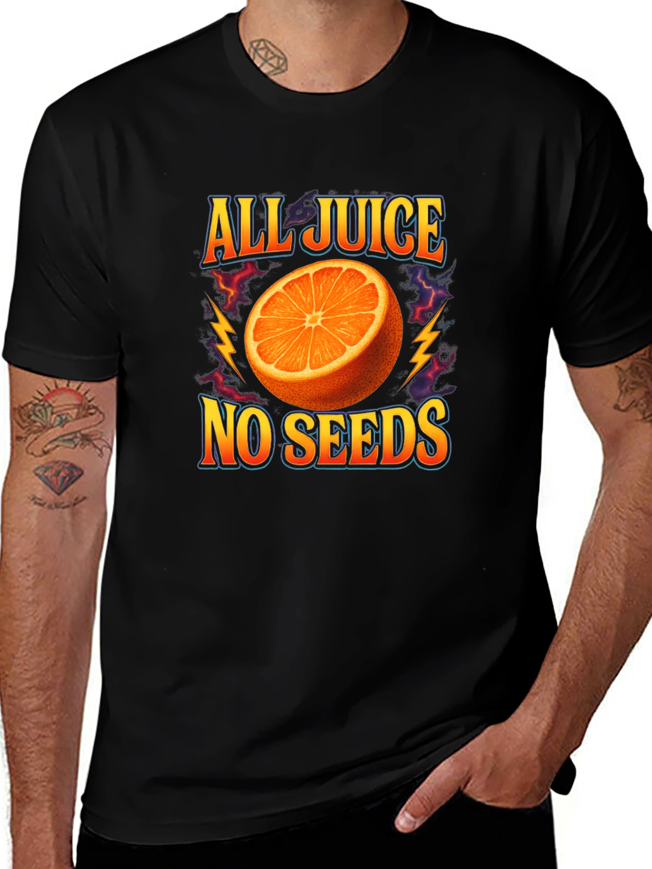 Variant 12 of All Juice No Seeds Graphic T-Shirt