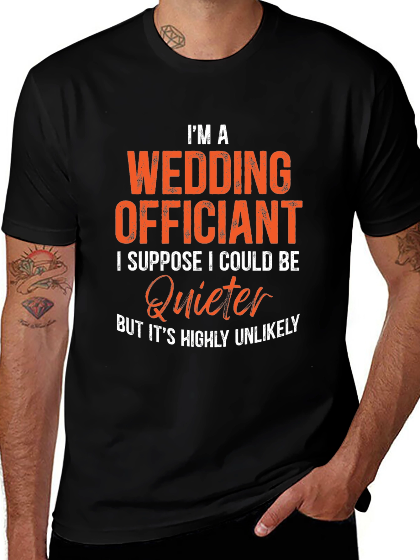 Variant 14 of Wedding Officiant T-Shirt - Loud & Proud