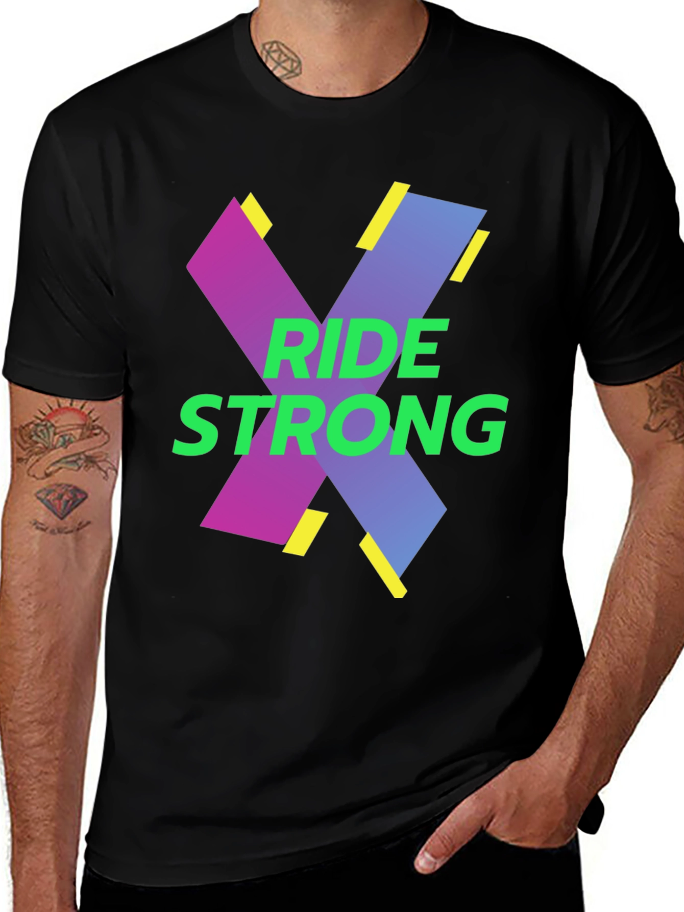 Variant 15 of Ride Strong Graphic Tee - Bold Streetwear