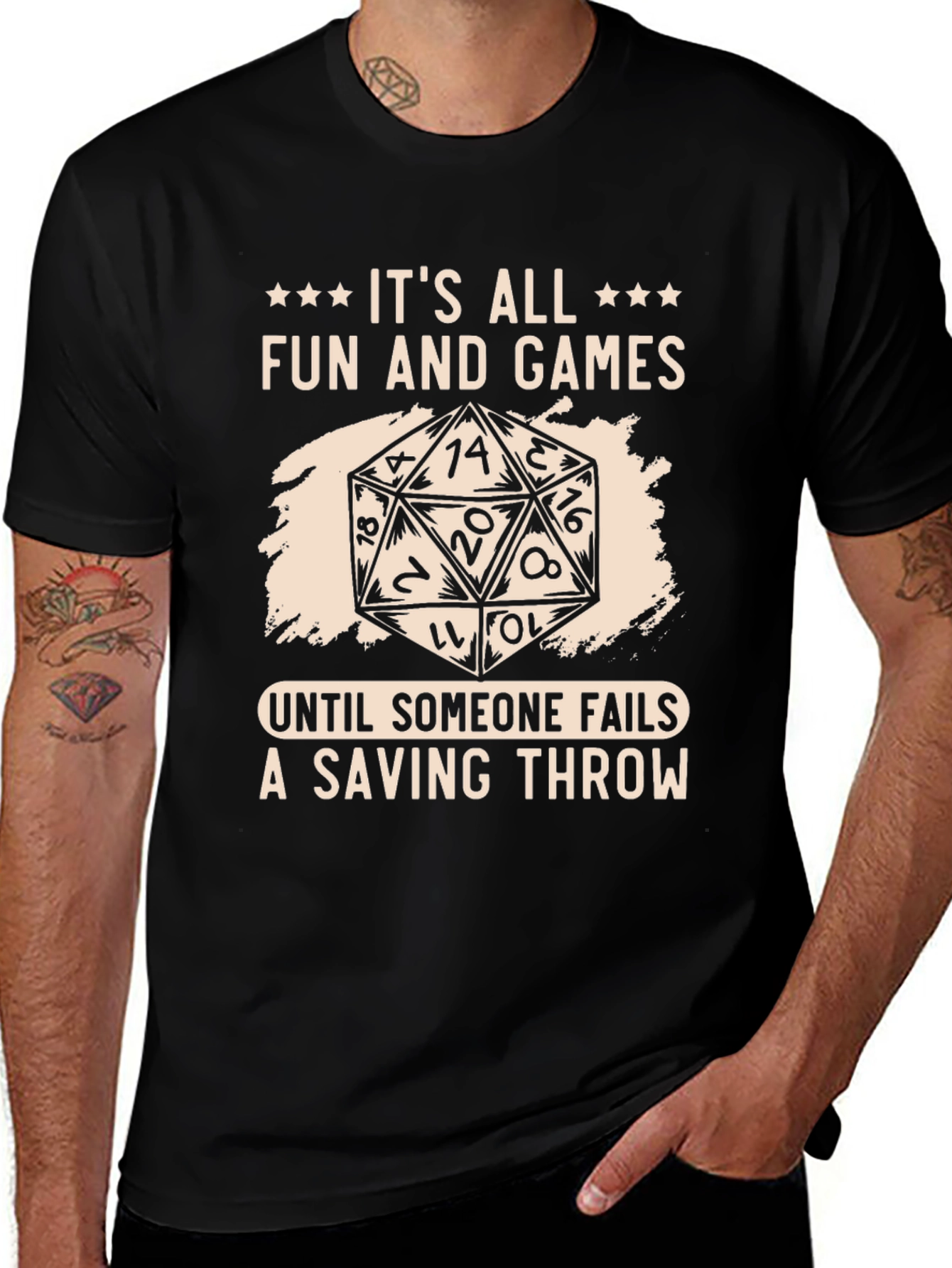D&D Saving Throw T-Shirt - Fun and Games