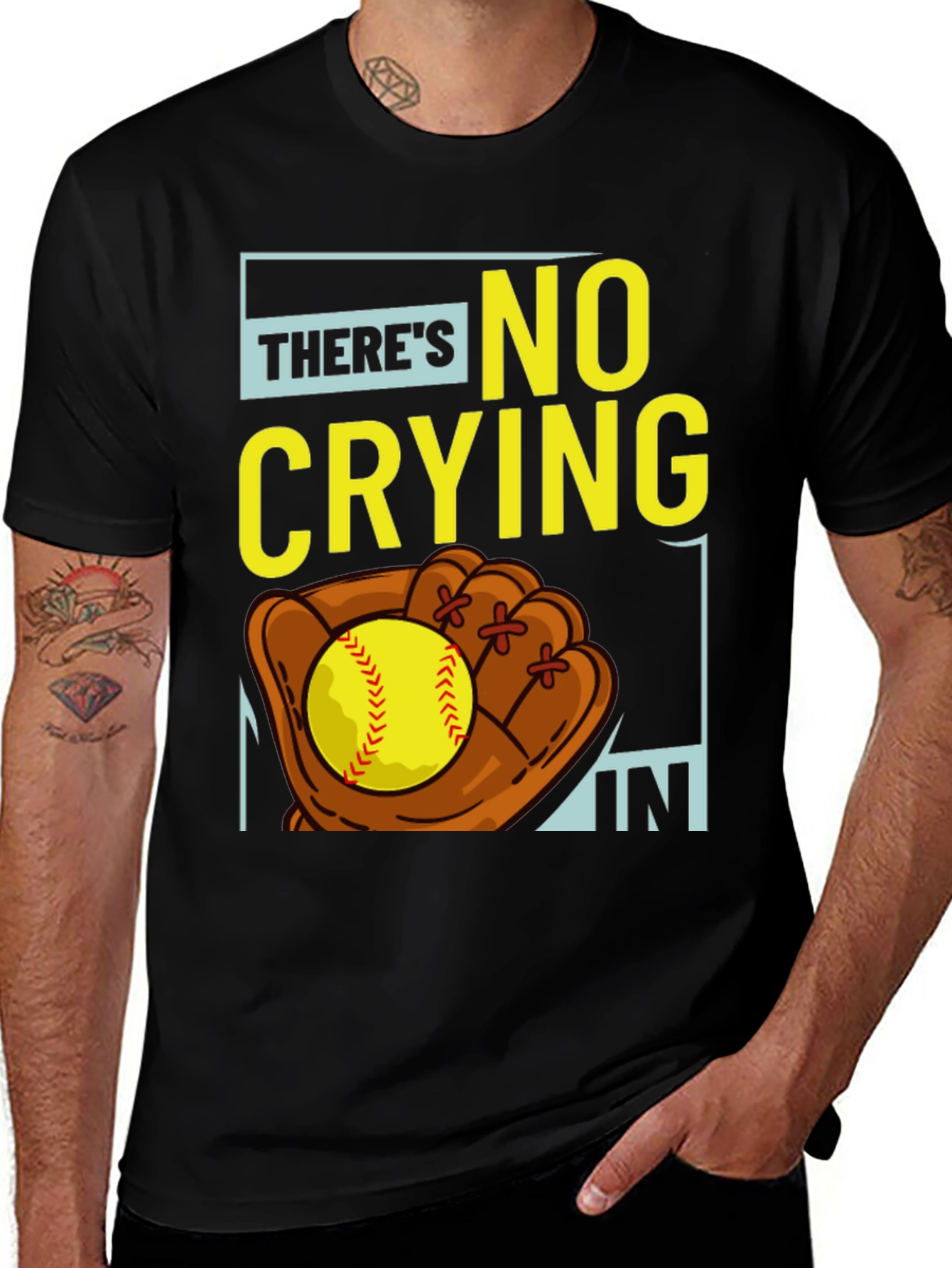 Variant 4 of There's No Crying in Baseball Graphic Tee