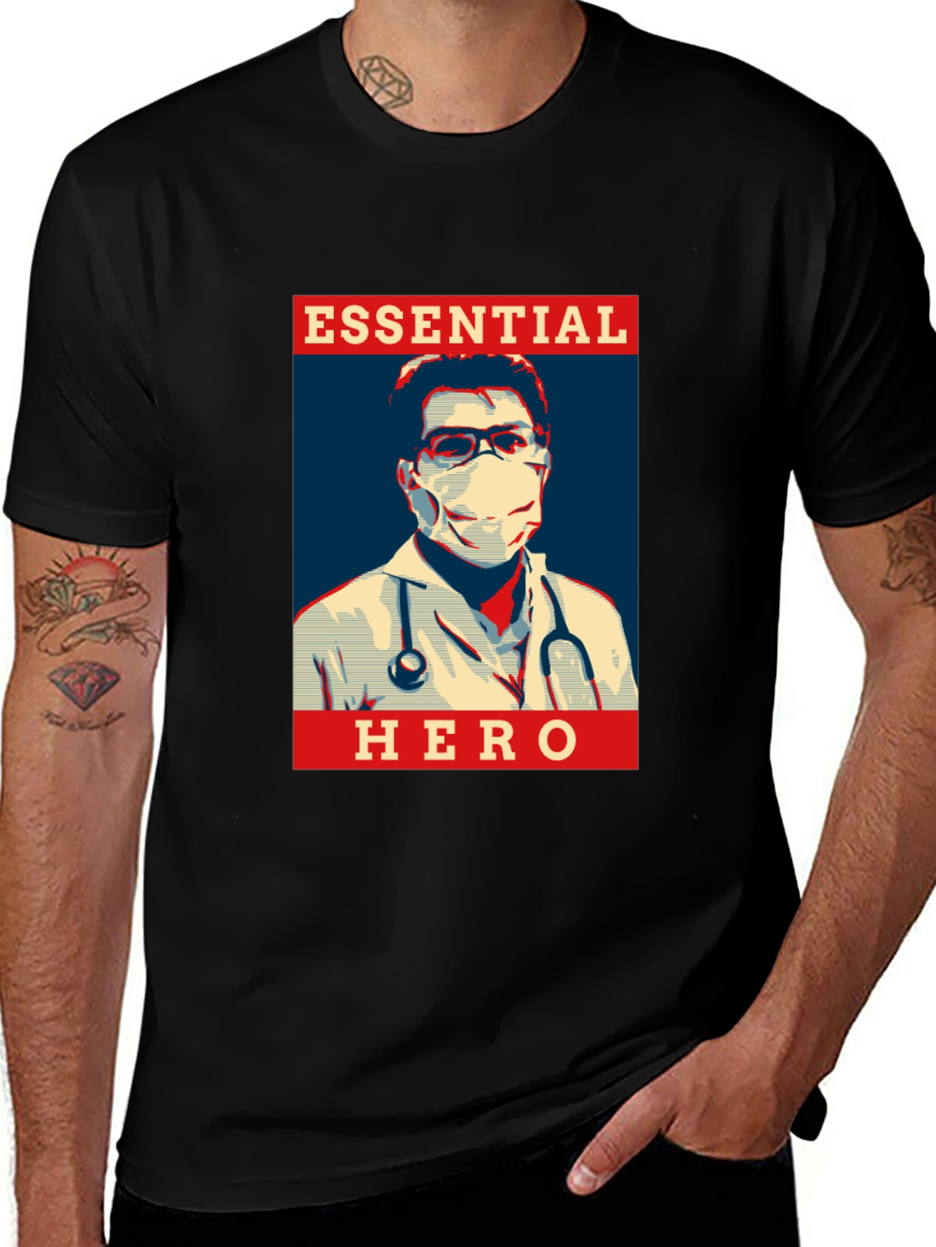 Variant 4 of Essential Hero T-Shirt - Medical Professional Tribute