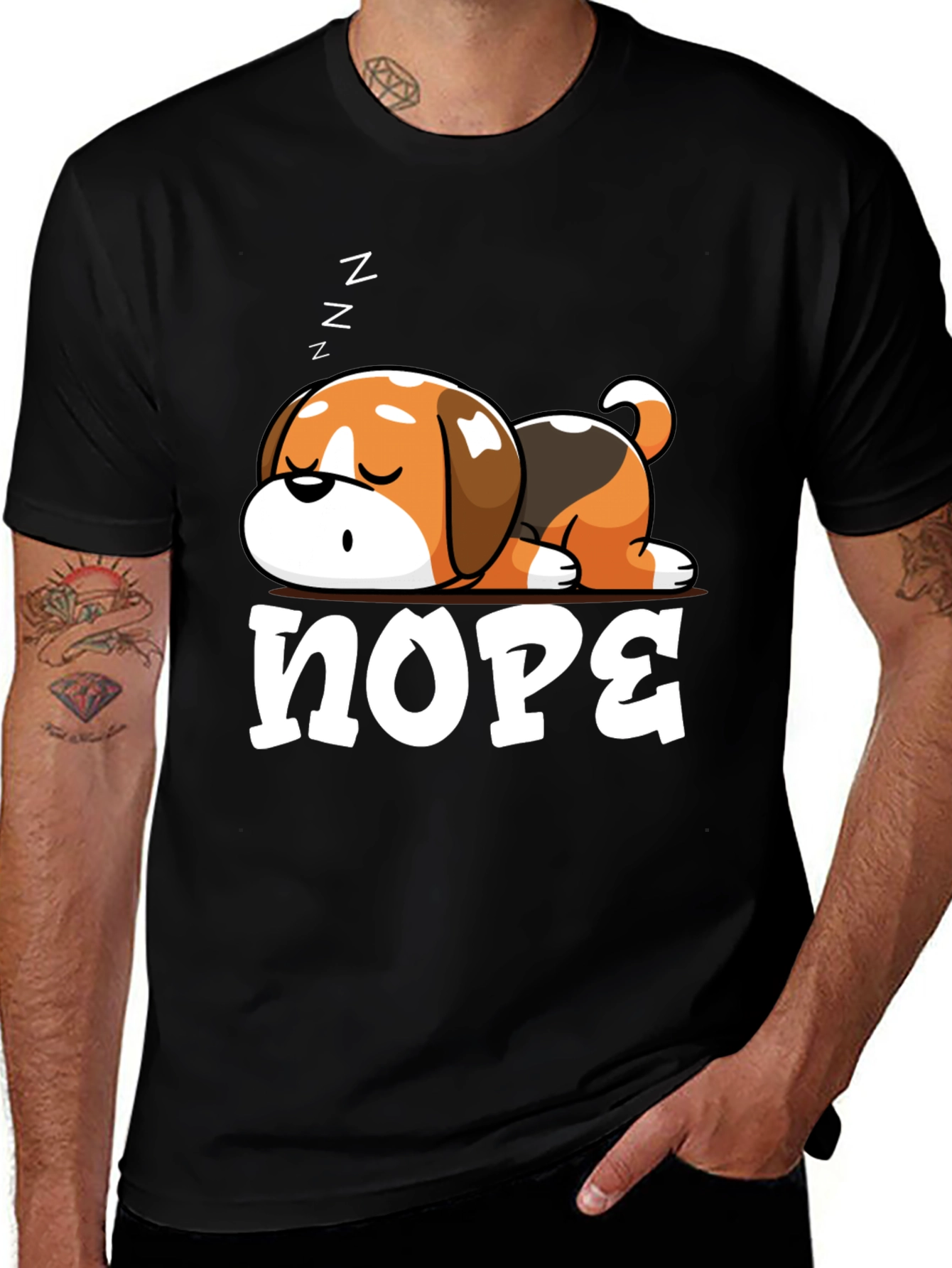 Variant 4 of Nope Dog Graphic Tee - Unisex Relaxed Fit