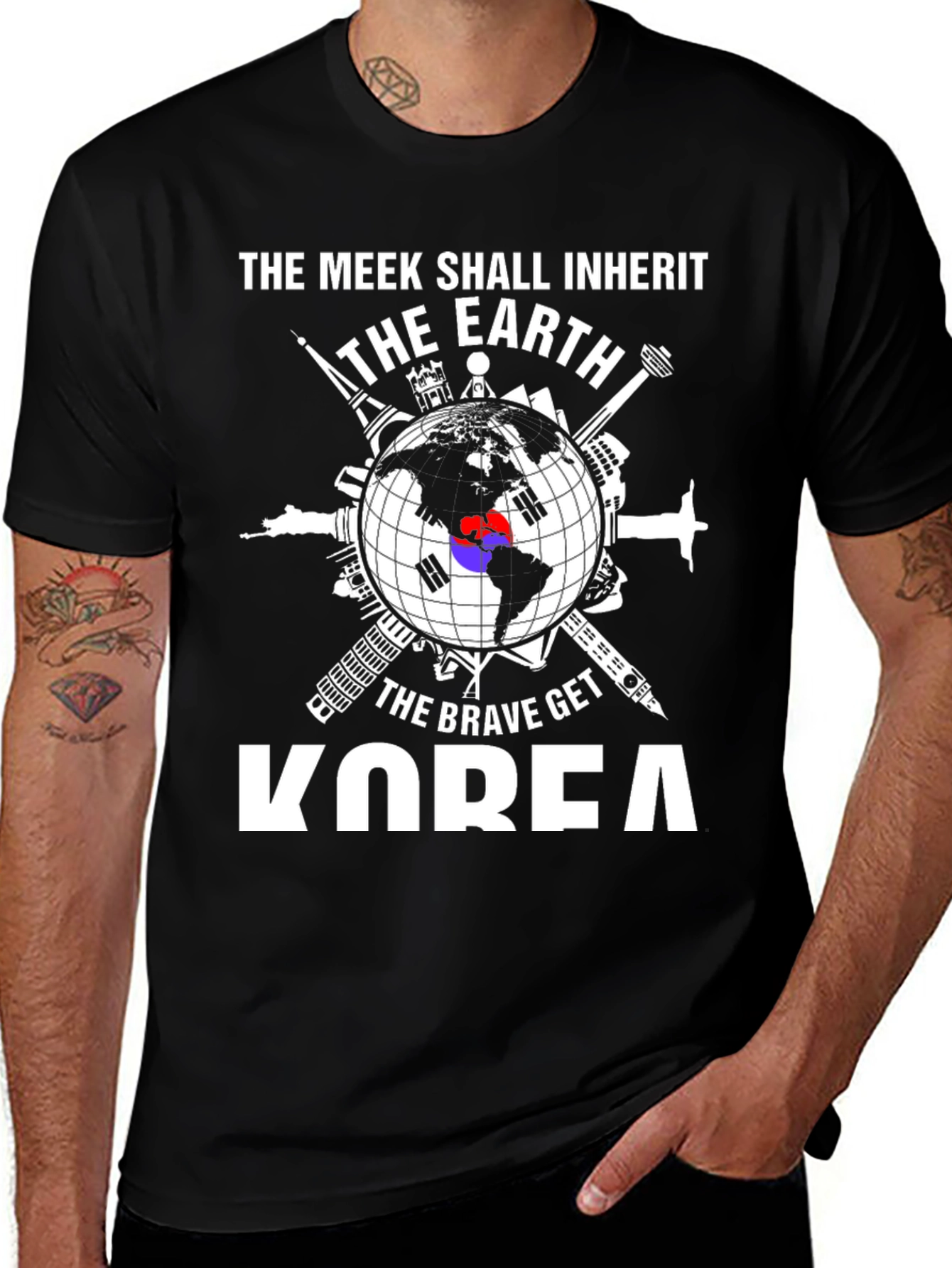 Variant 10 of The Meek Shall Inherit Earth Korea Graphic Tee