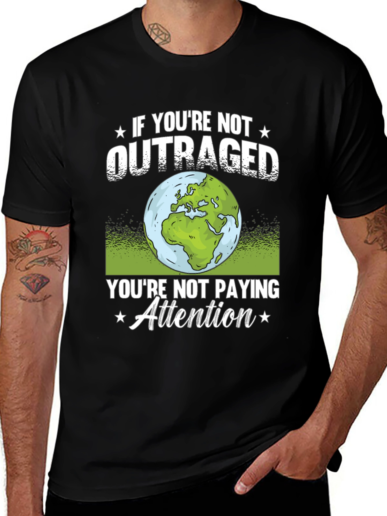 Variant 27 of Outraged Earth Graphic T-Shirt