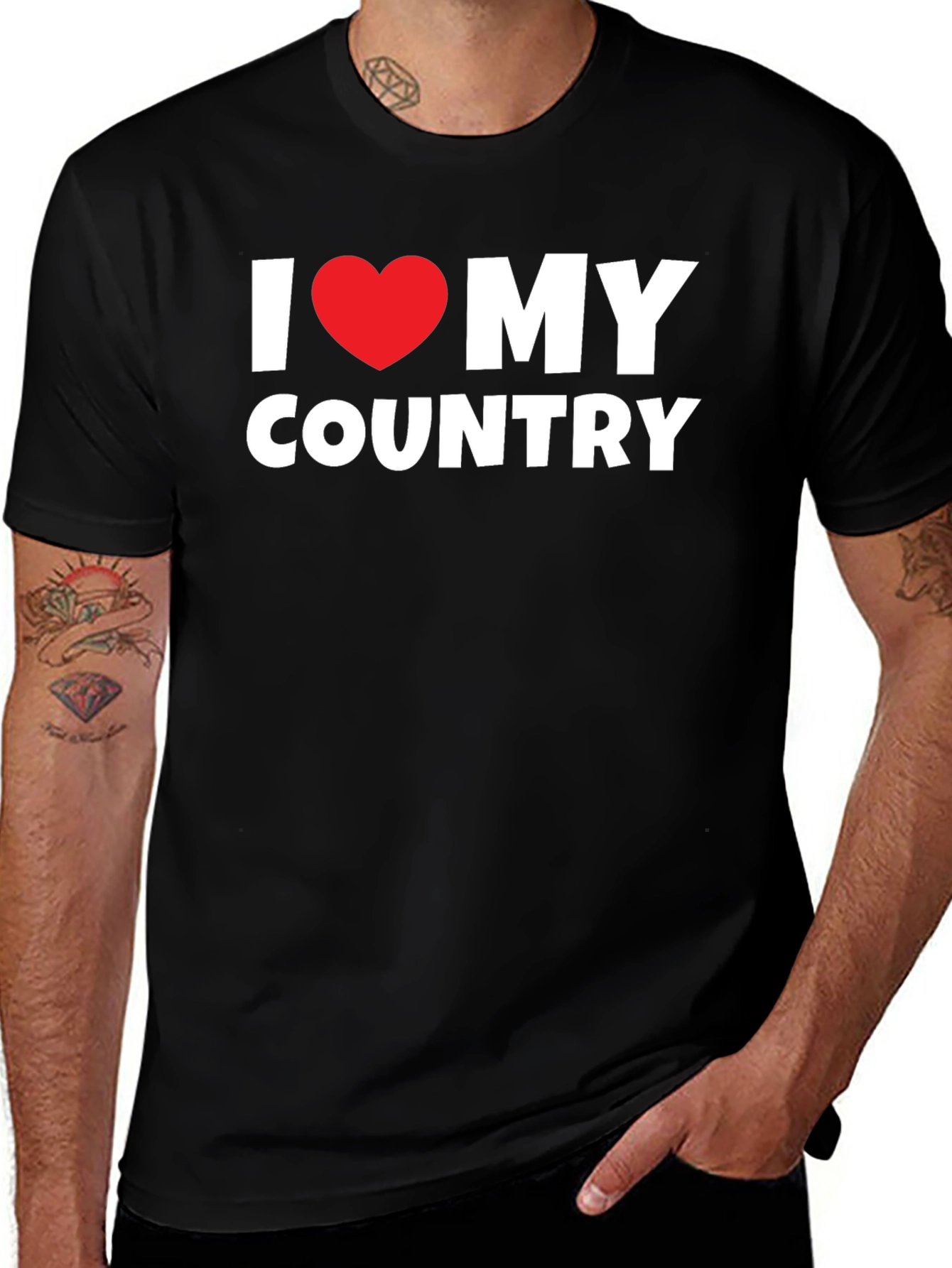 Variant 23 of I Love My Country T-Shirt - Patriotic Pride