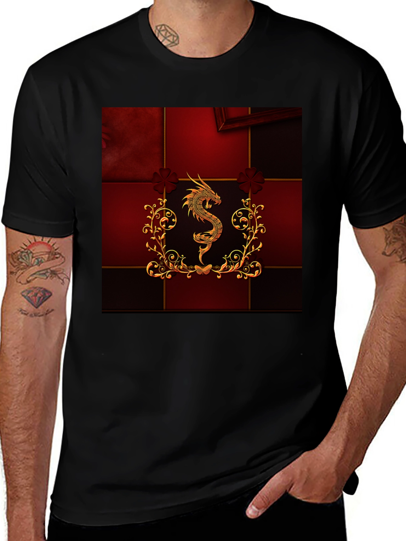 Variant 11 of Dragon Graphic T-Shirt - Men's Fashion Tee