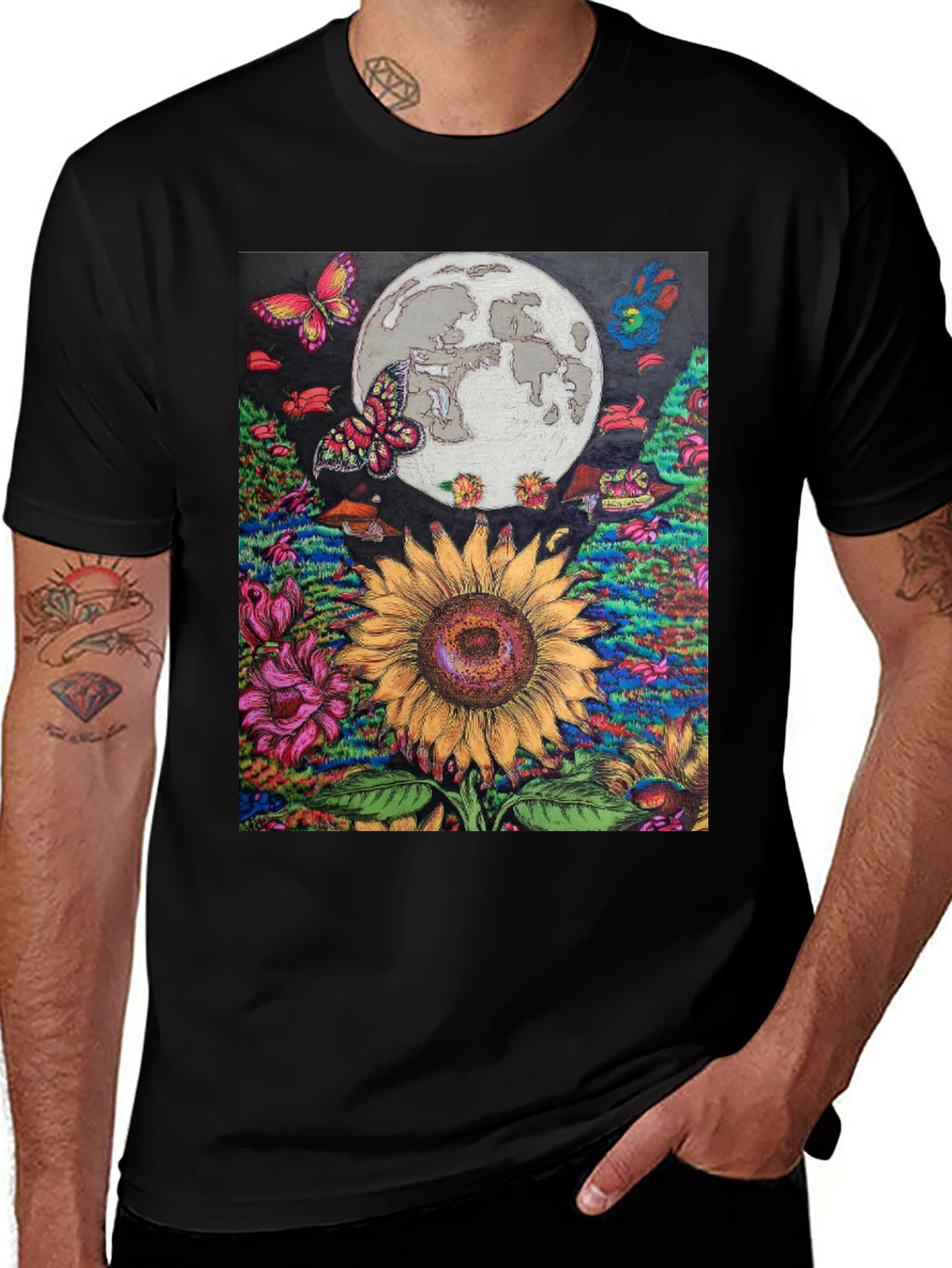 Variant 10 of Sunflower Moon Graphic Tee
