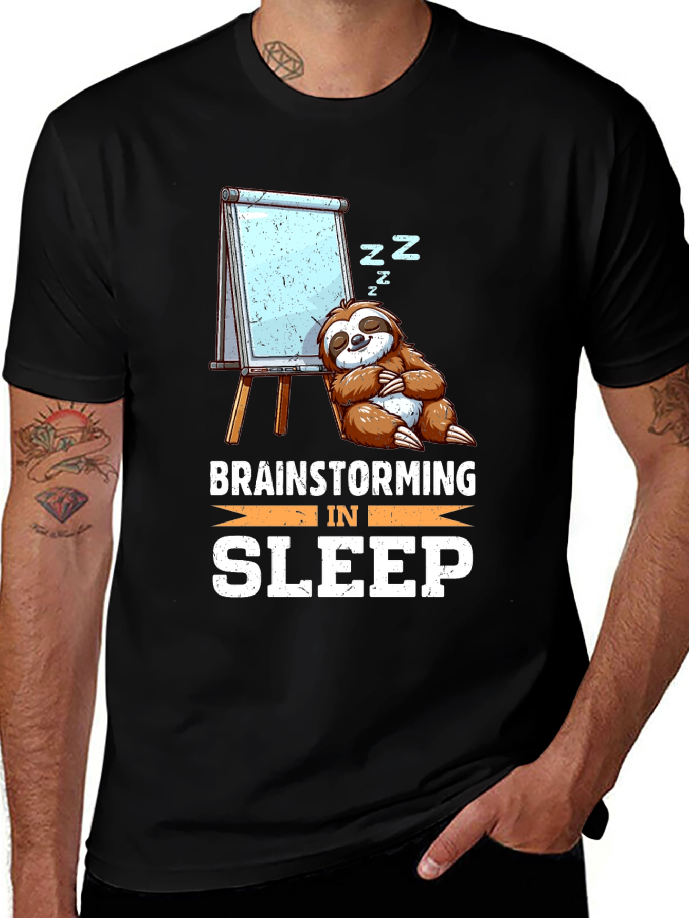 Variant 7 of Brainstorming in Sleep Sloth Graphic Tee