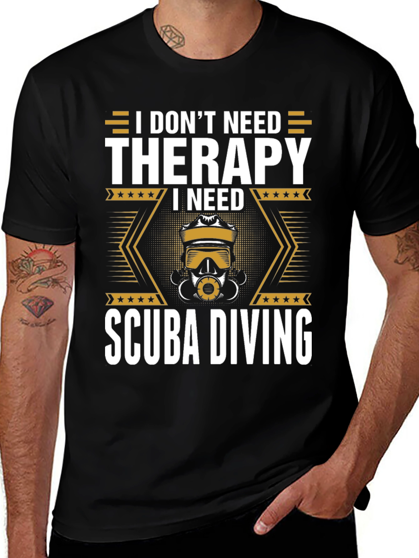 Variant 10 of Scuba Diving Therapy T-Shirt