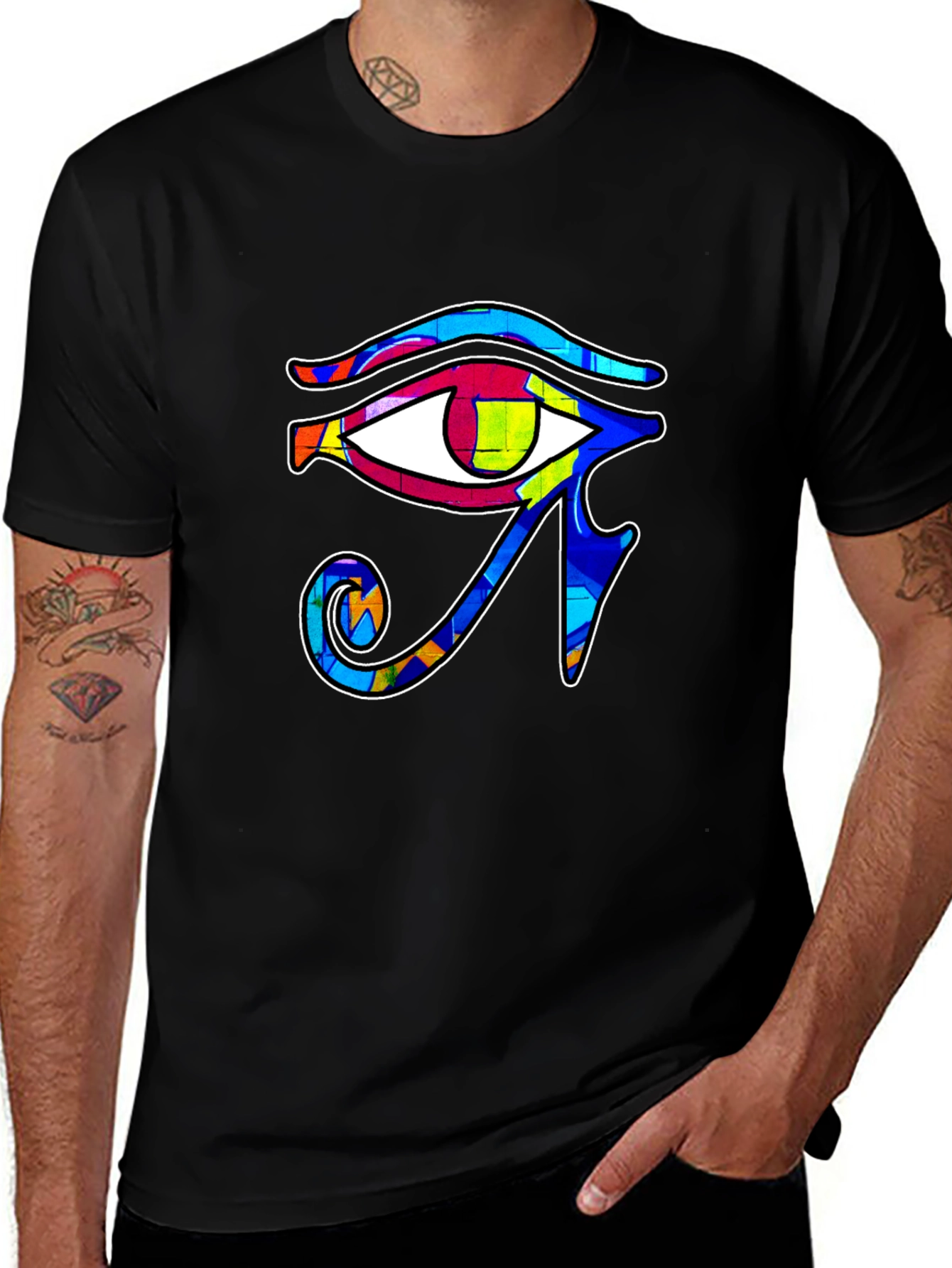 Eye of Horus Graphic Tee - Stylish Egyptian Design
