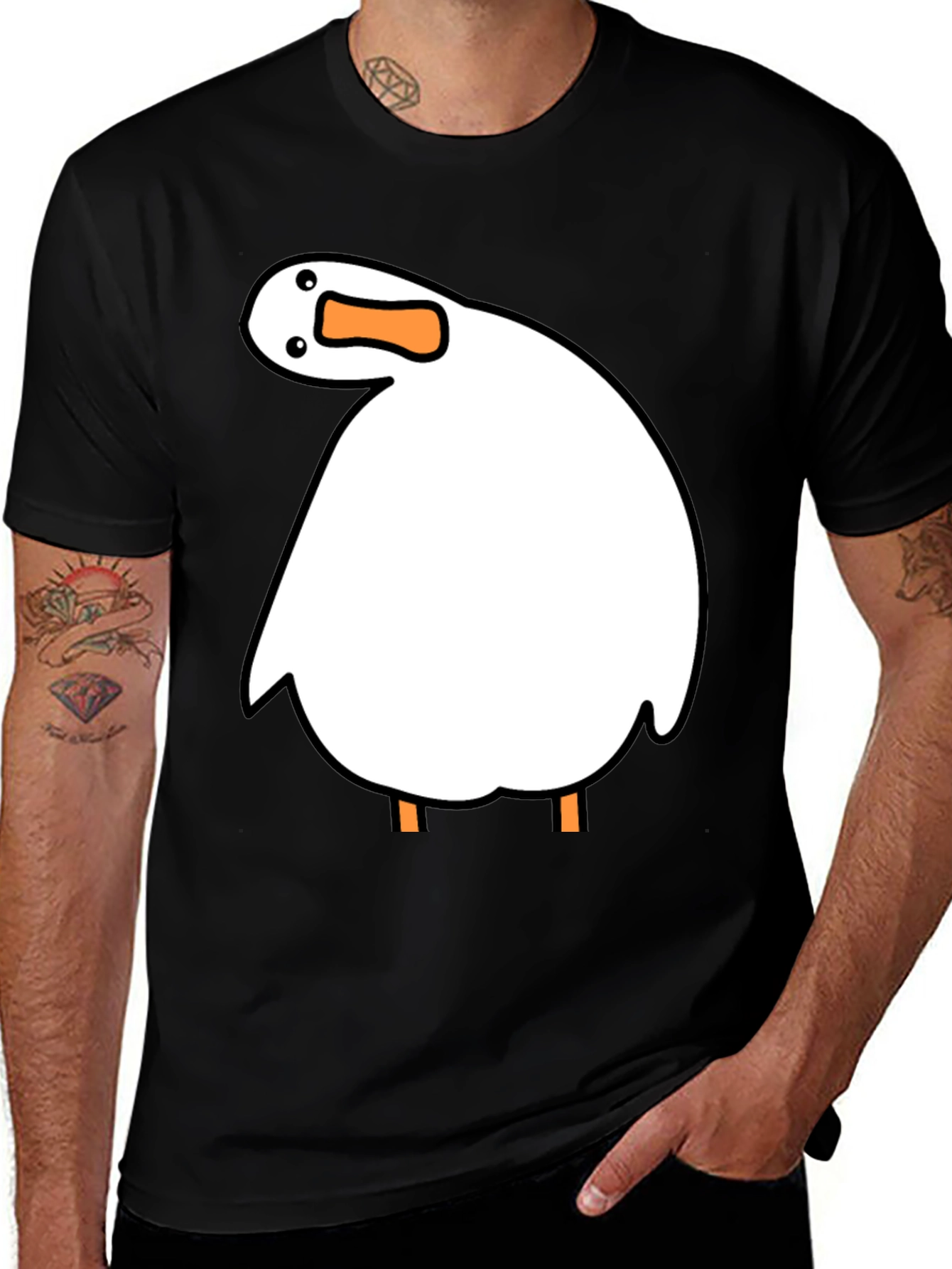 Variant 2 of Funny Goose T-Shirt - Novelty Cartoon Graphic Tee