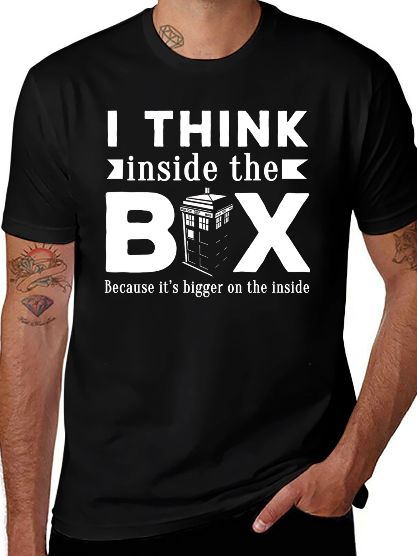 I Think Inside the Box Doctor Who T-Shirt