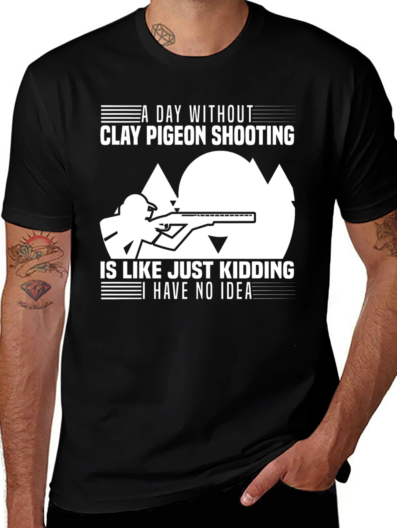 Clay Pigeon Shooting T-Shirt: Funny Hunter Tee