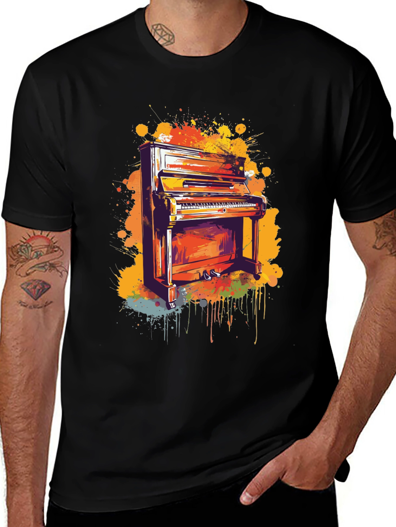 Variant 16 of Piano Keys T-Shirt: Music Lover Tee