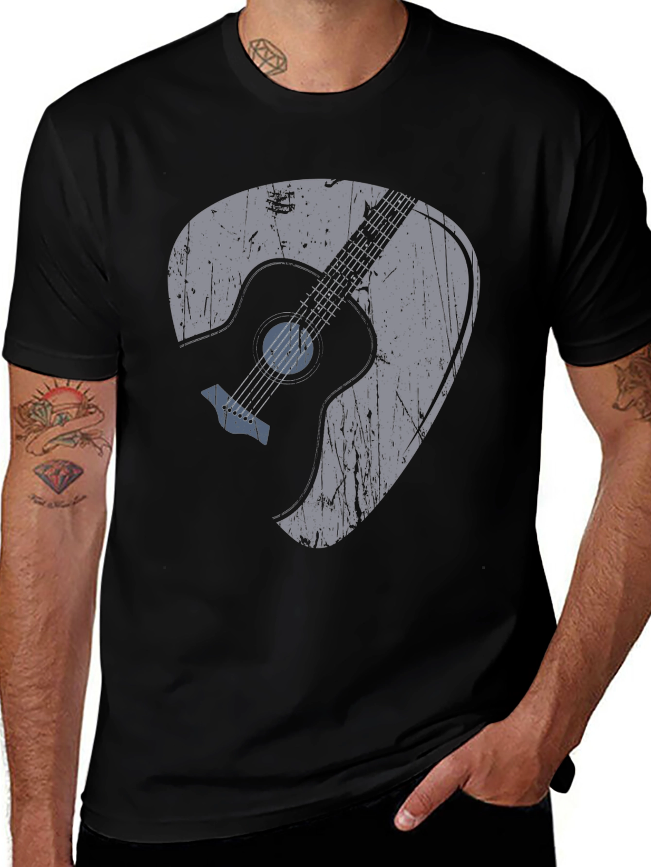 Variant 14 of Guitar Pick Graphic T-Shirt