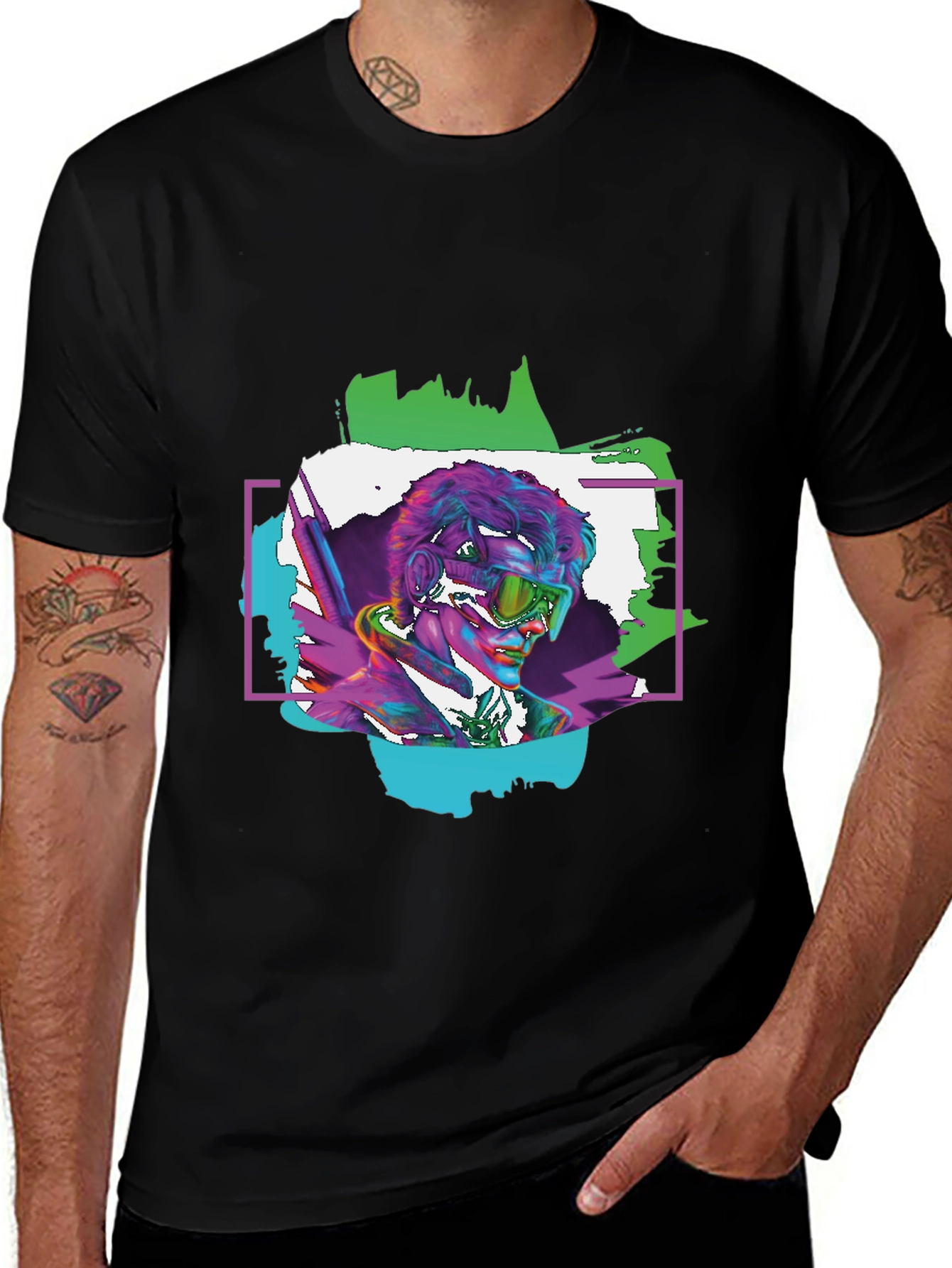 Variant 16 of Vibrant Cyberpunk T-Shirt
