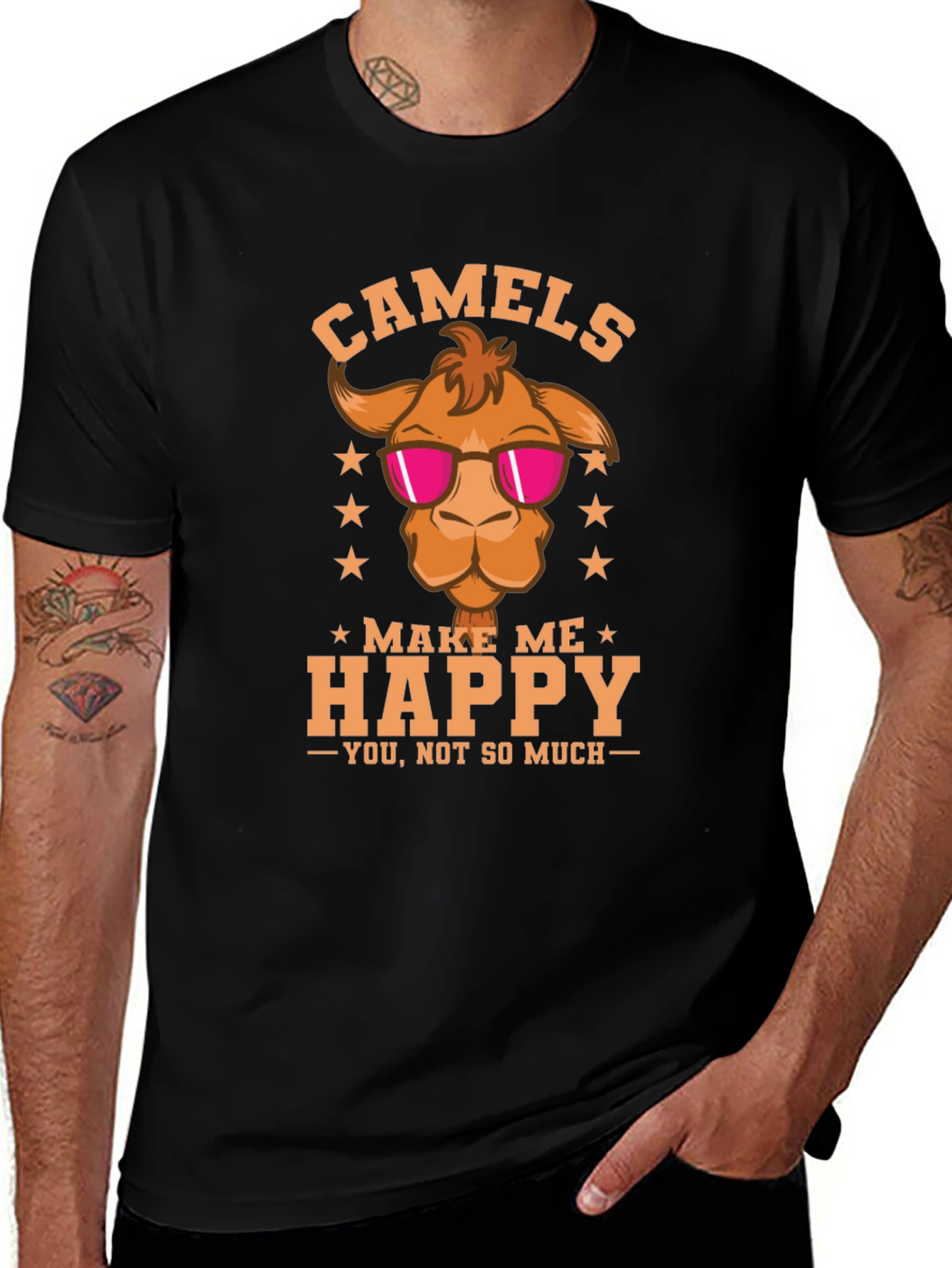 Variant 26 of Funny Camels Make Me Happy T-Shirt
