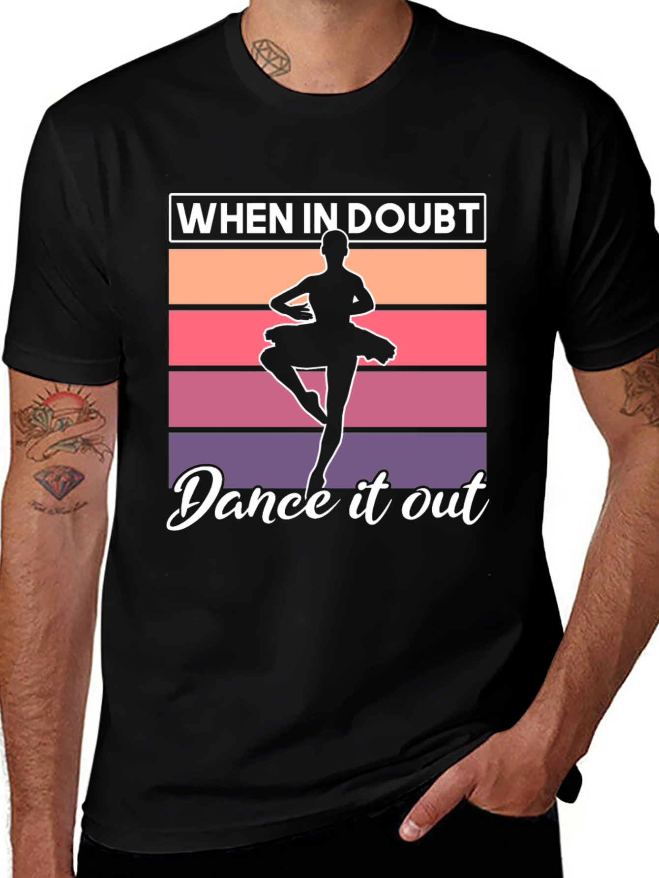 Dance It Out T-Shirt - Ballerina Graphic Tee
