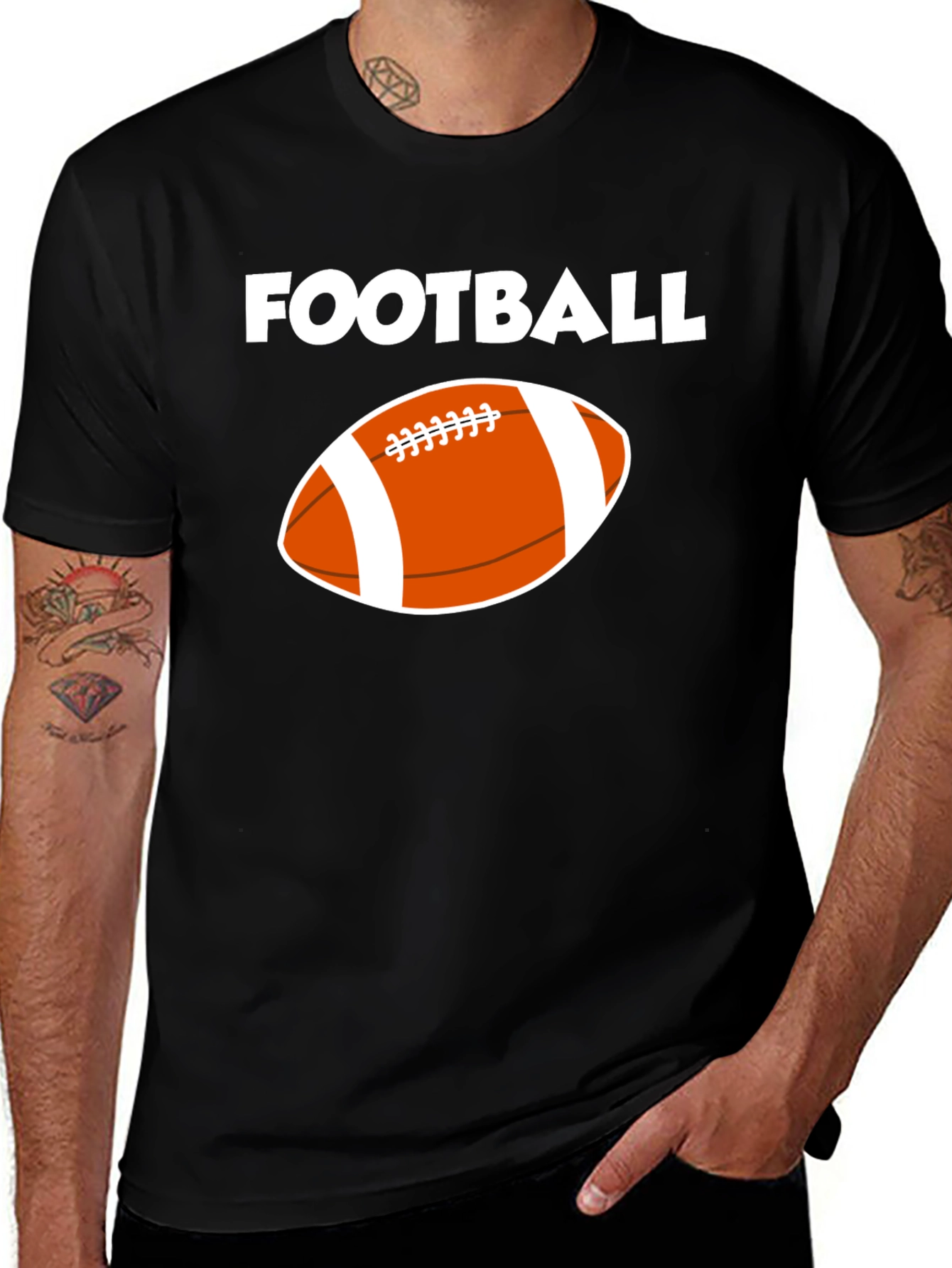 Variant 24 of Football Graphic Tee - Sporty & Stylish
