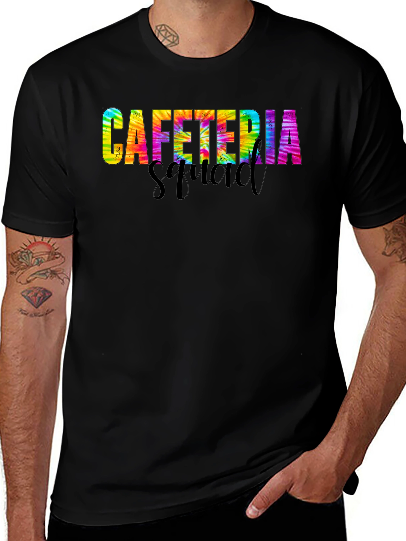 Variant 28 of Cafeteria Squad Tie Dye Graphic T-Shirt