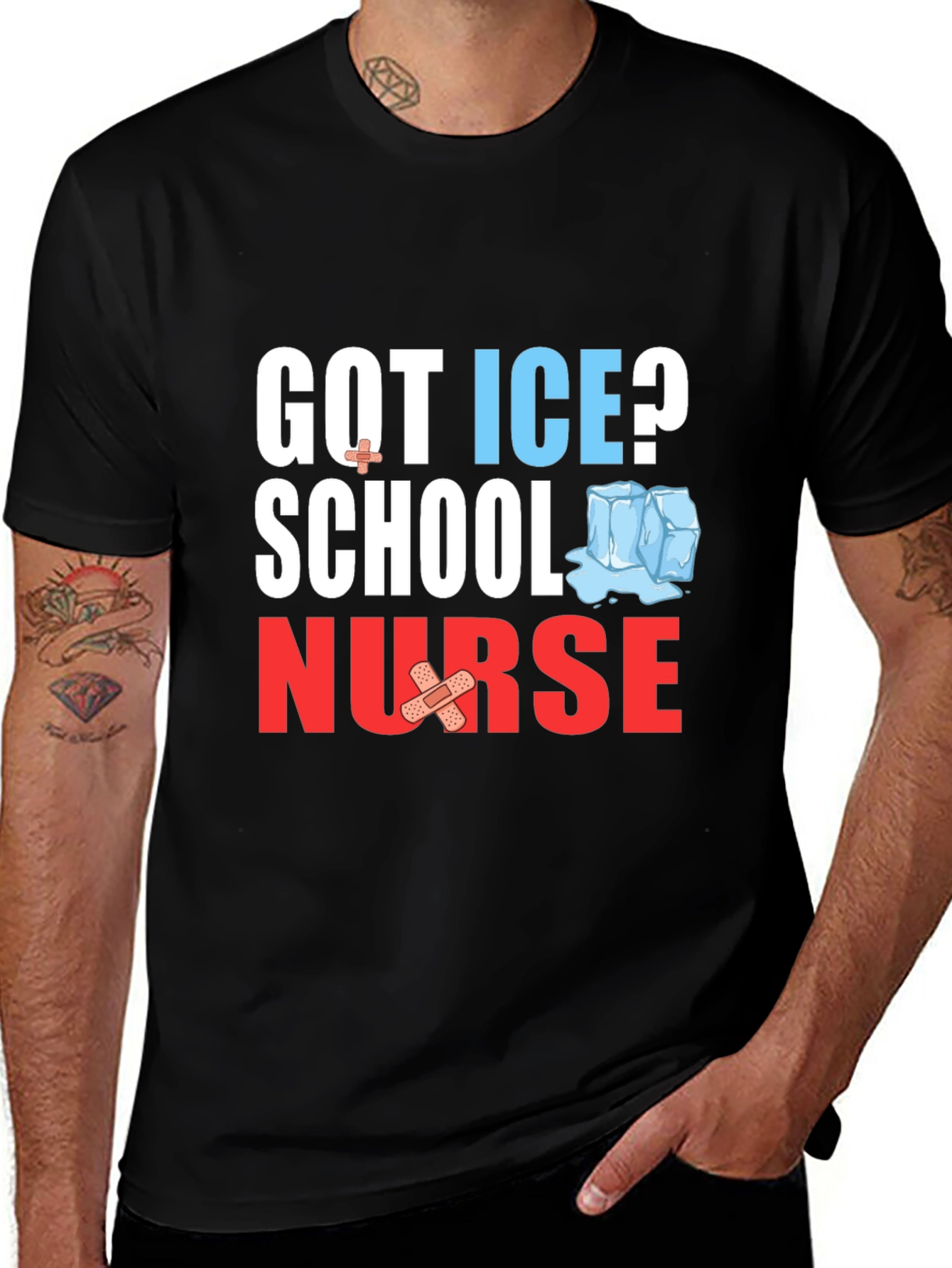 Variant 20 of Got Ice? School Nurse Graphic T-Shirt
