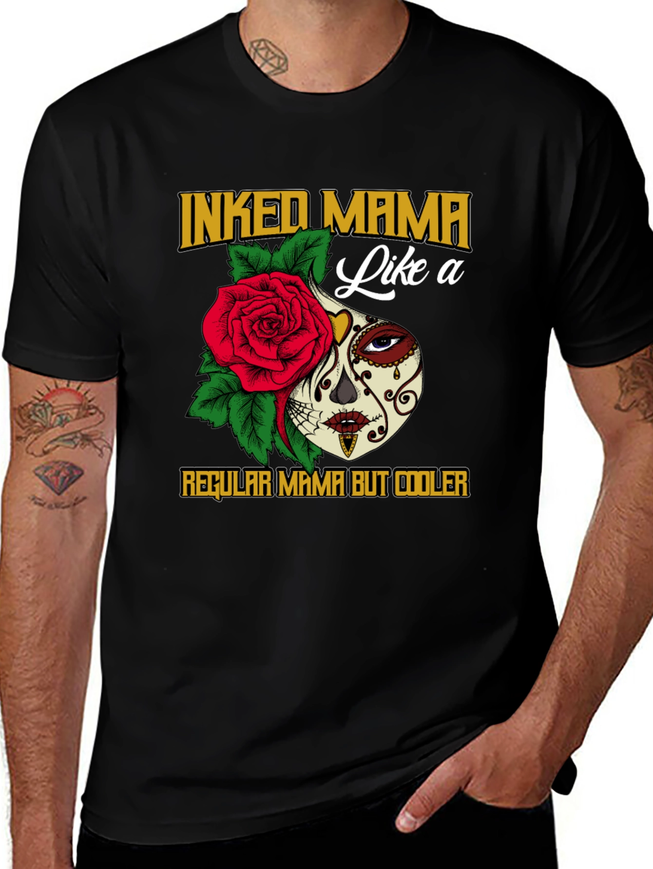 Inked Mama Sugar Skull Graphic T-Shirt
