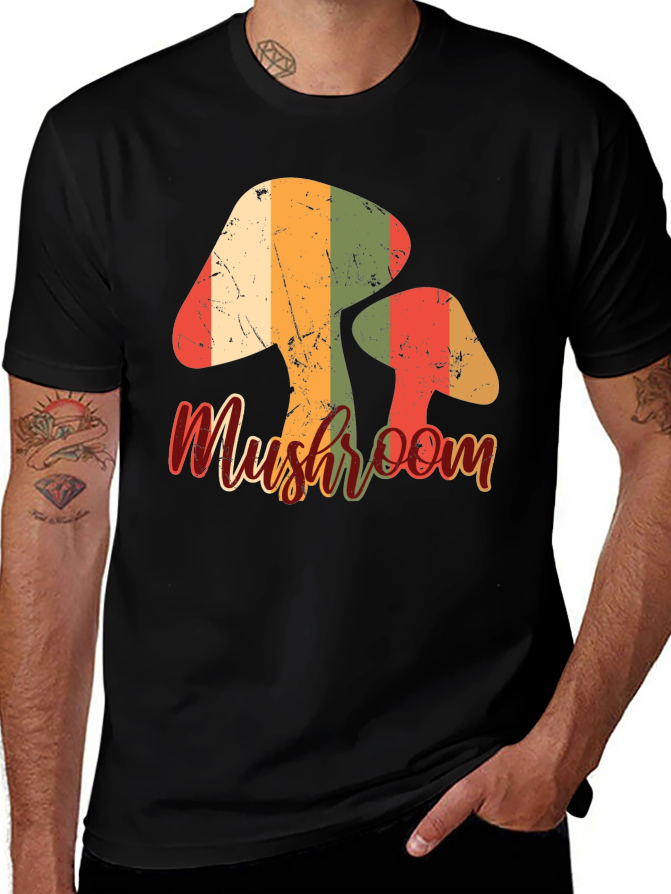 Variant 24 of Retro Mushroom Graphic Tee