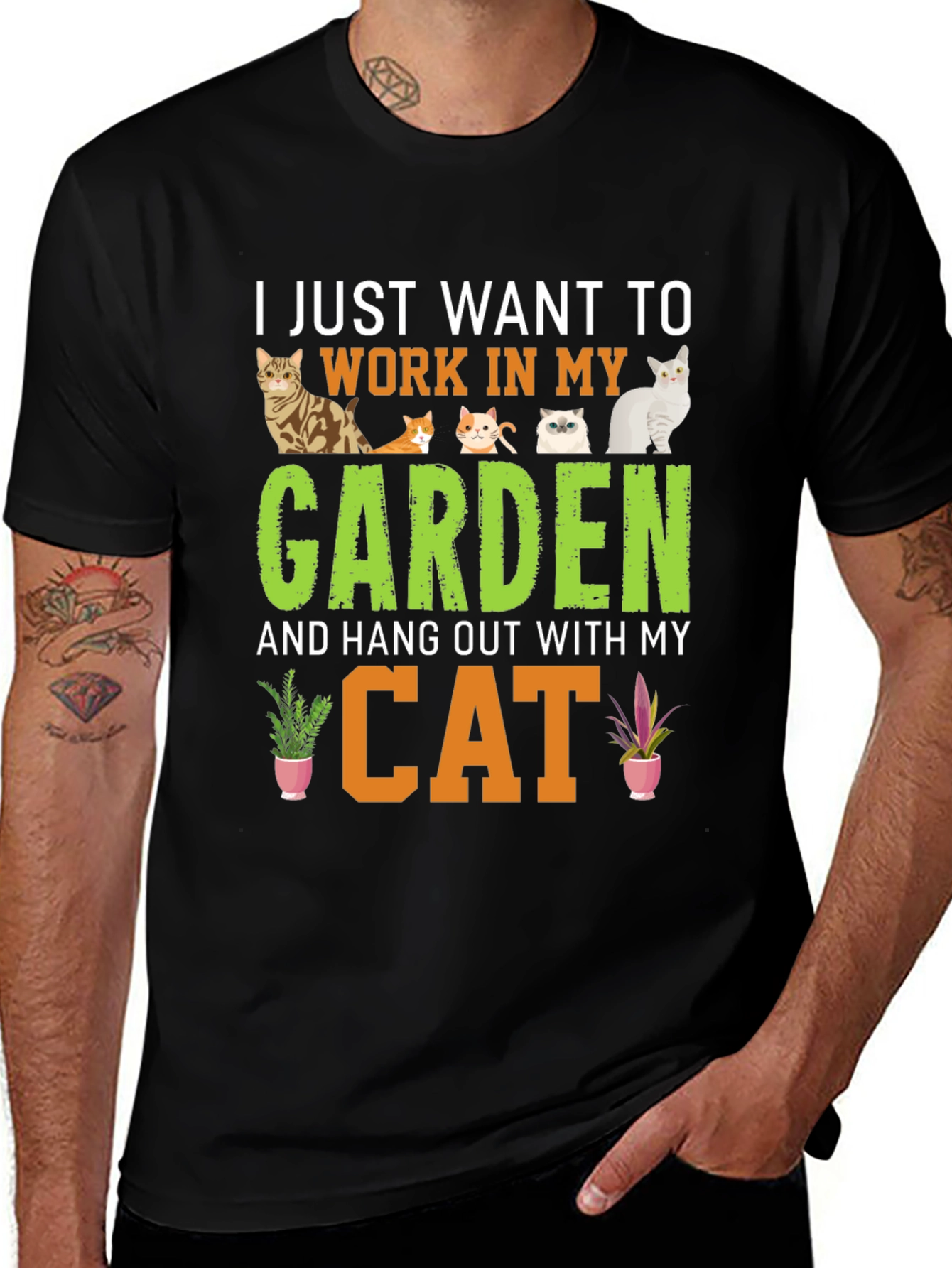 Variant 9 of Gardening Cat Lover T-Shirt