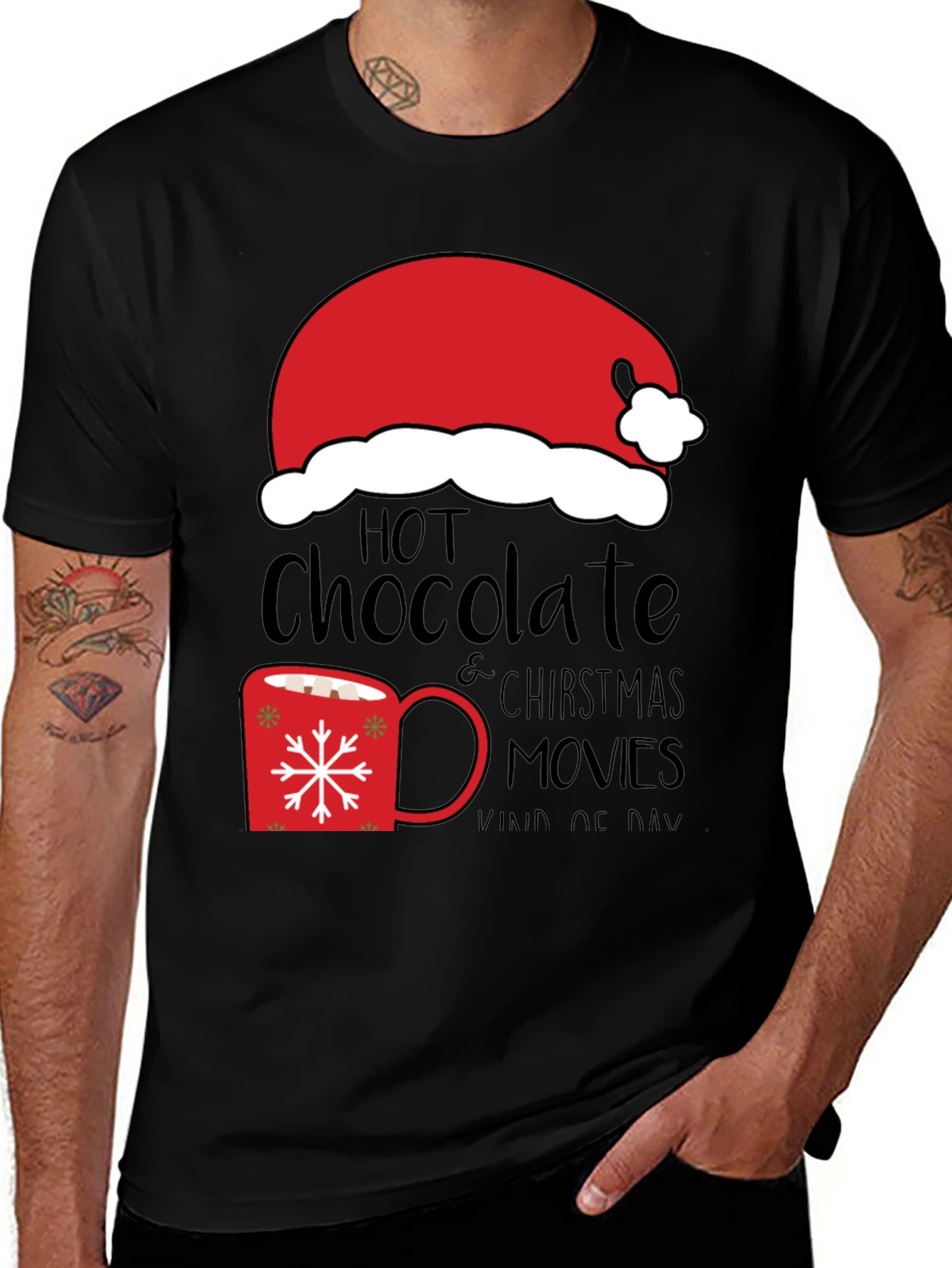 Hot Chocolate Christmas Movies T-Shirt