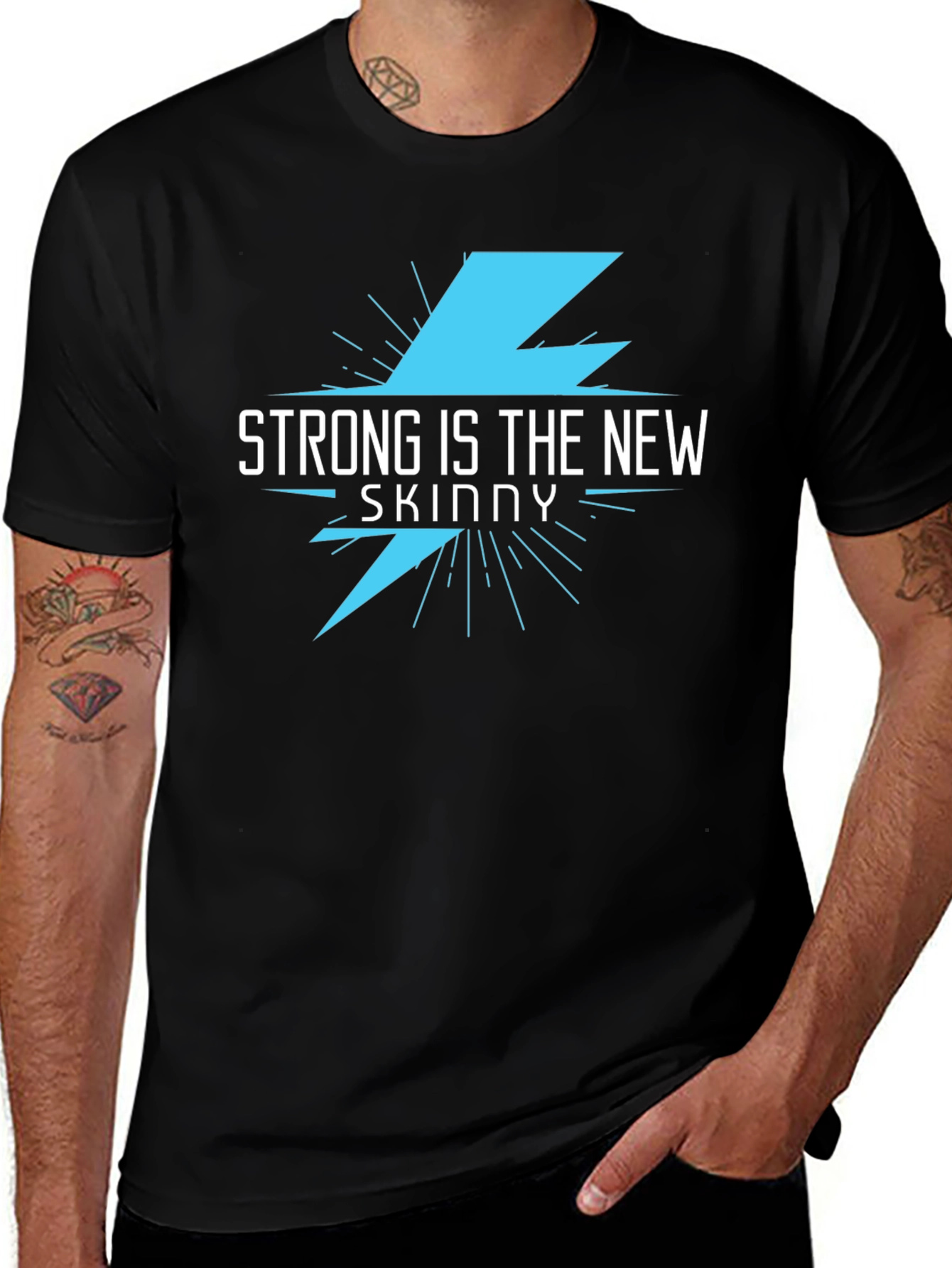 Variant 24 of Strong Is The New Skinny Graphic T-Shirt