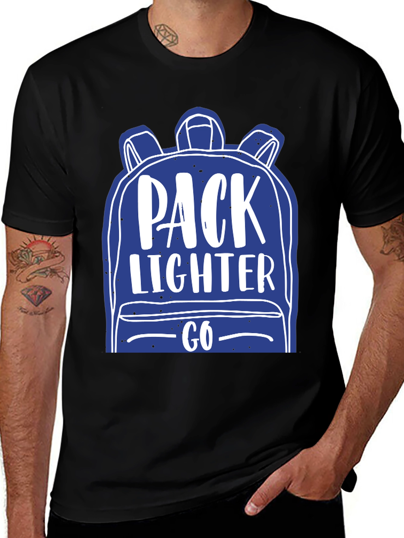 Variant 17 of Pack Lighter Go T-Shirt | Travel Adventure Tee