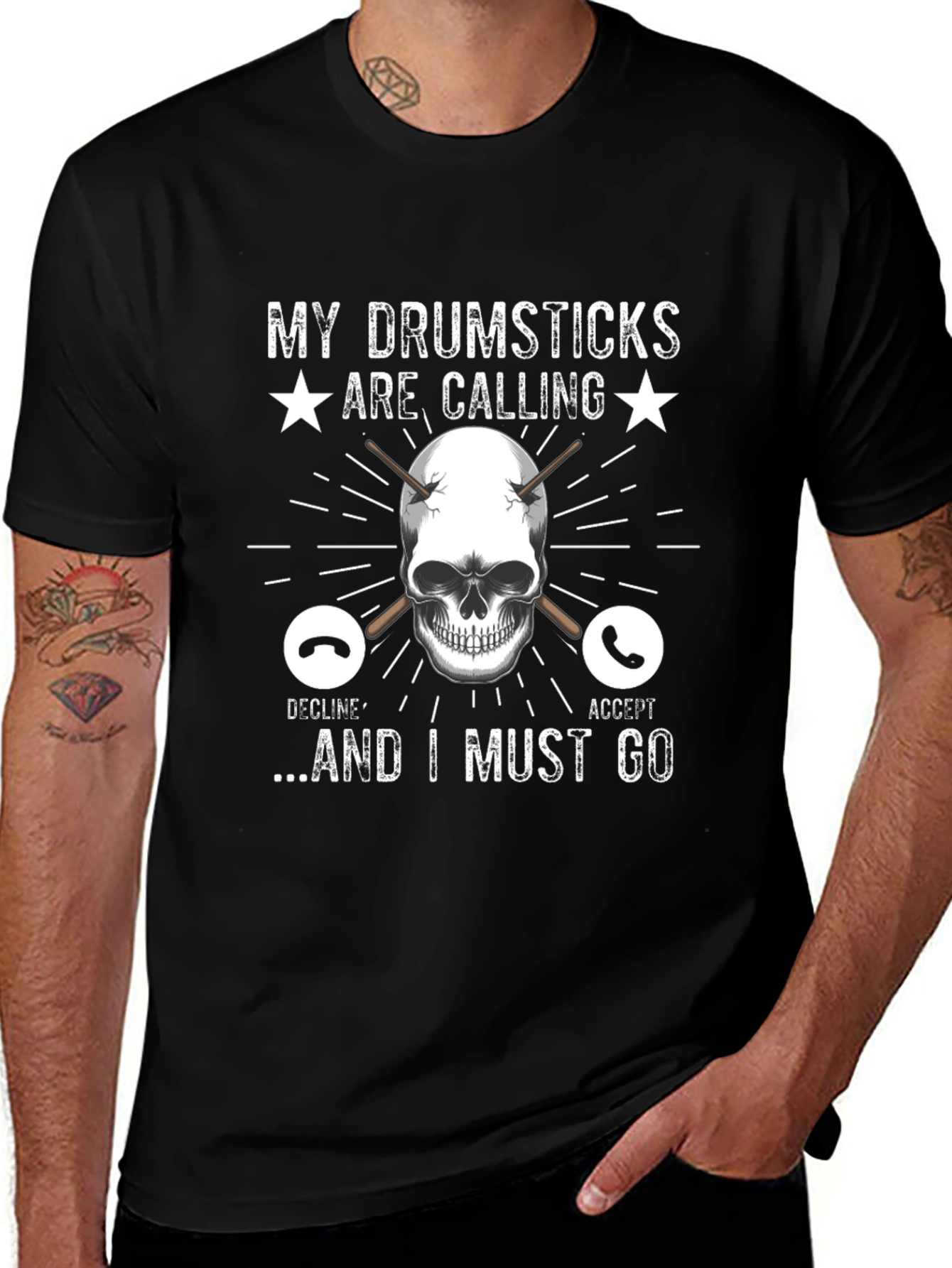 Variant 17 of My Drumsticks Are Calling T-Shirt