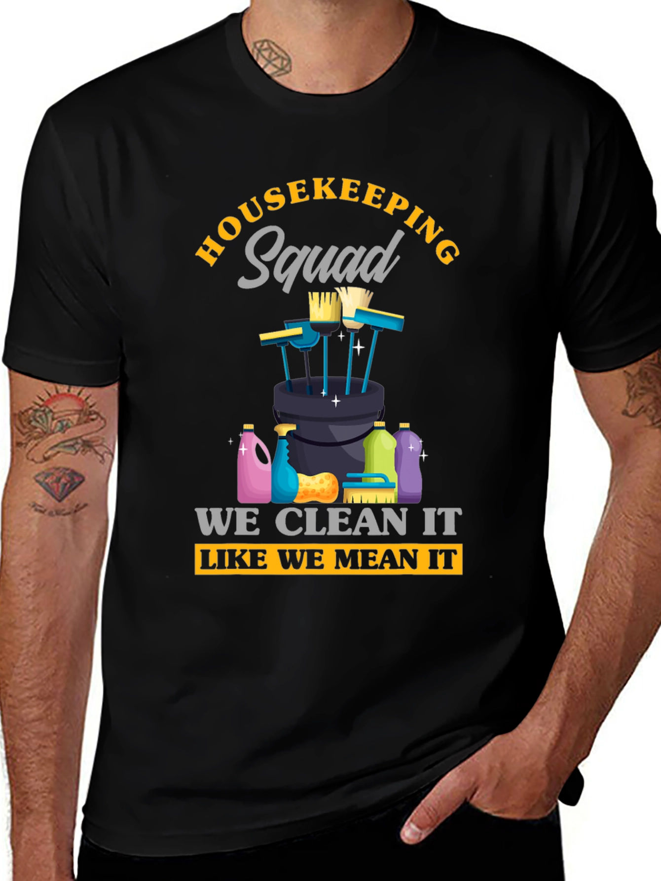 Variant 28 of Housekeeping Squad Graphic T-Shirt