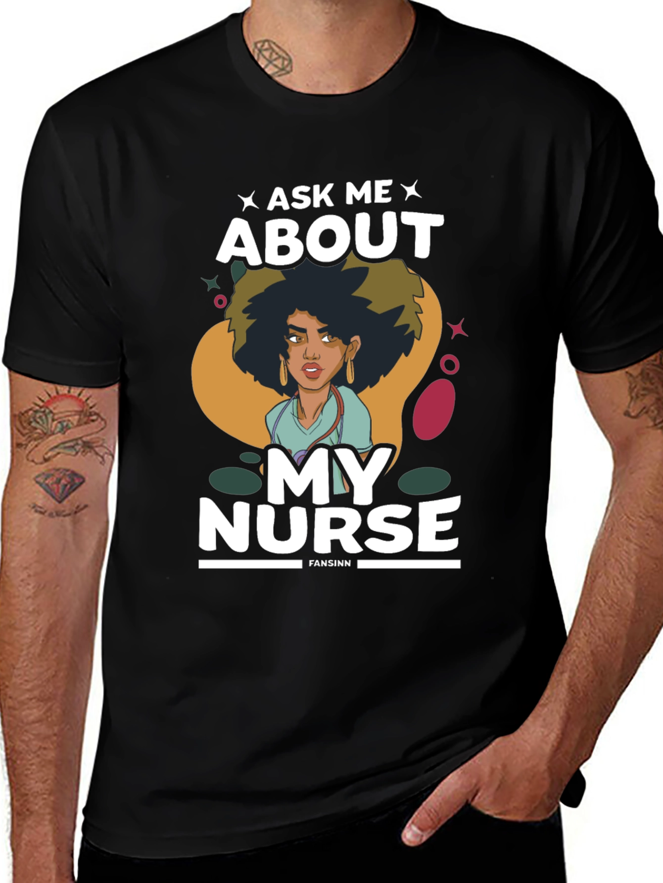 Variant 13 of Ask Me About My Nurse Graphic Tee