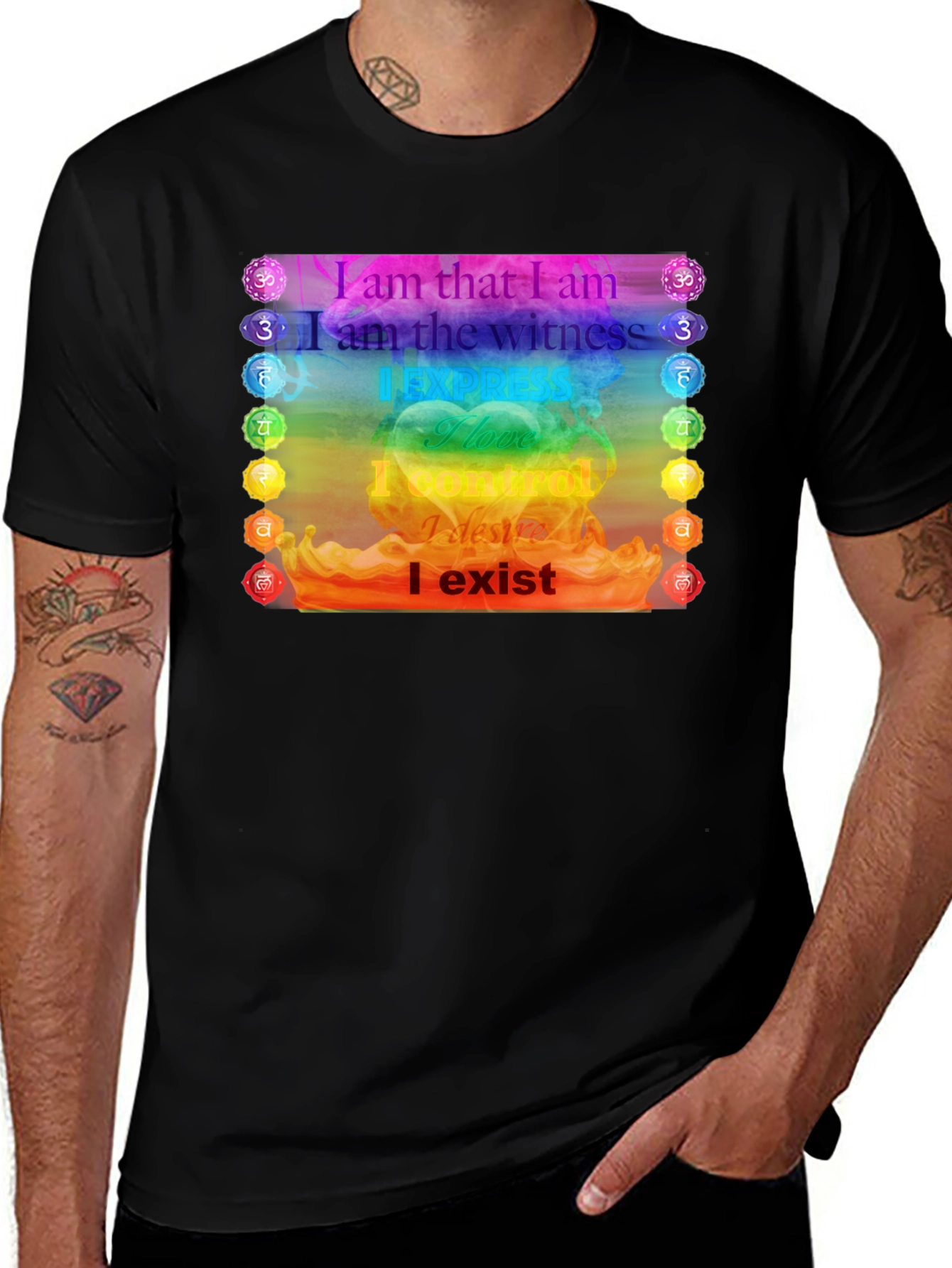 Variant 6 of Chakra Affirmations T-Shirt