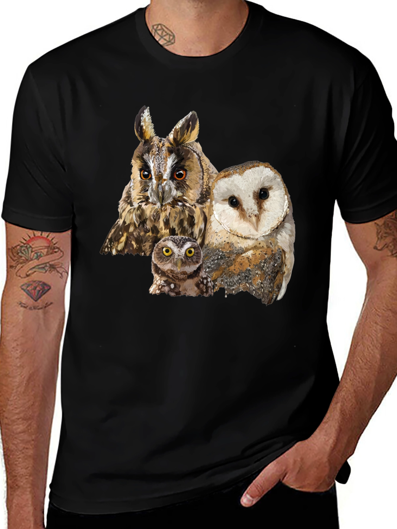 Variant 2 of Owl Family Graphic Tee