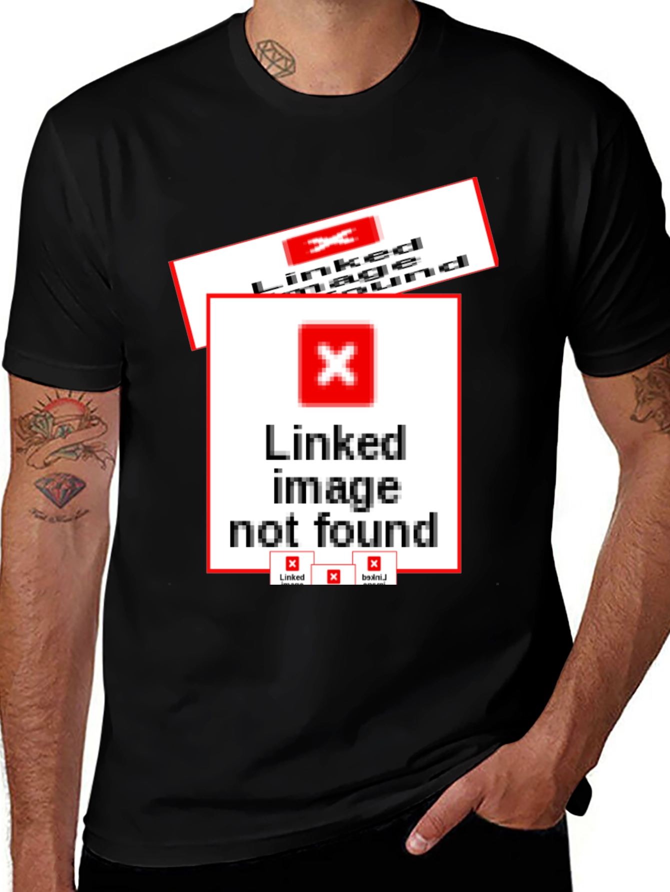 Linked Image Not Found T-Shirt - Geeky Humor Tee