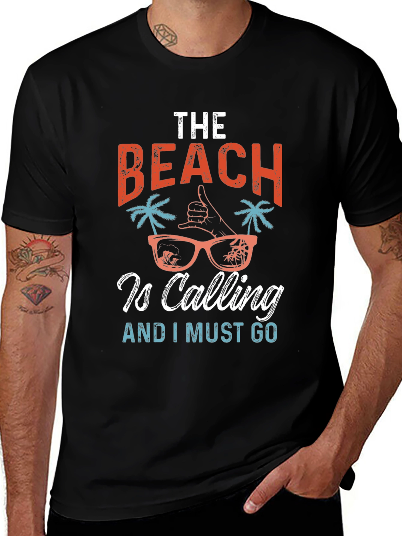 The Beach is Calling T-Shirt - Summer Holiday Apparel
