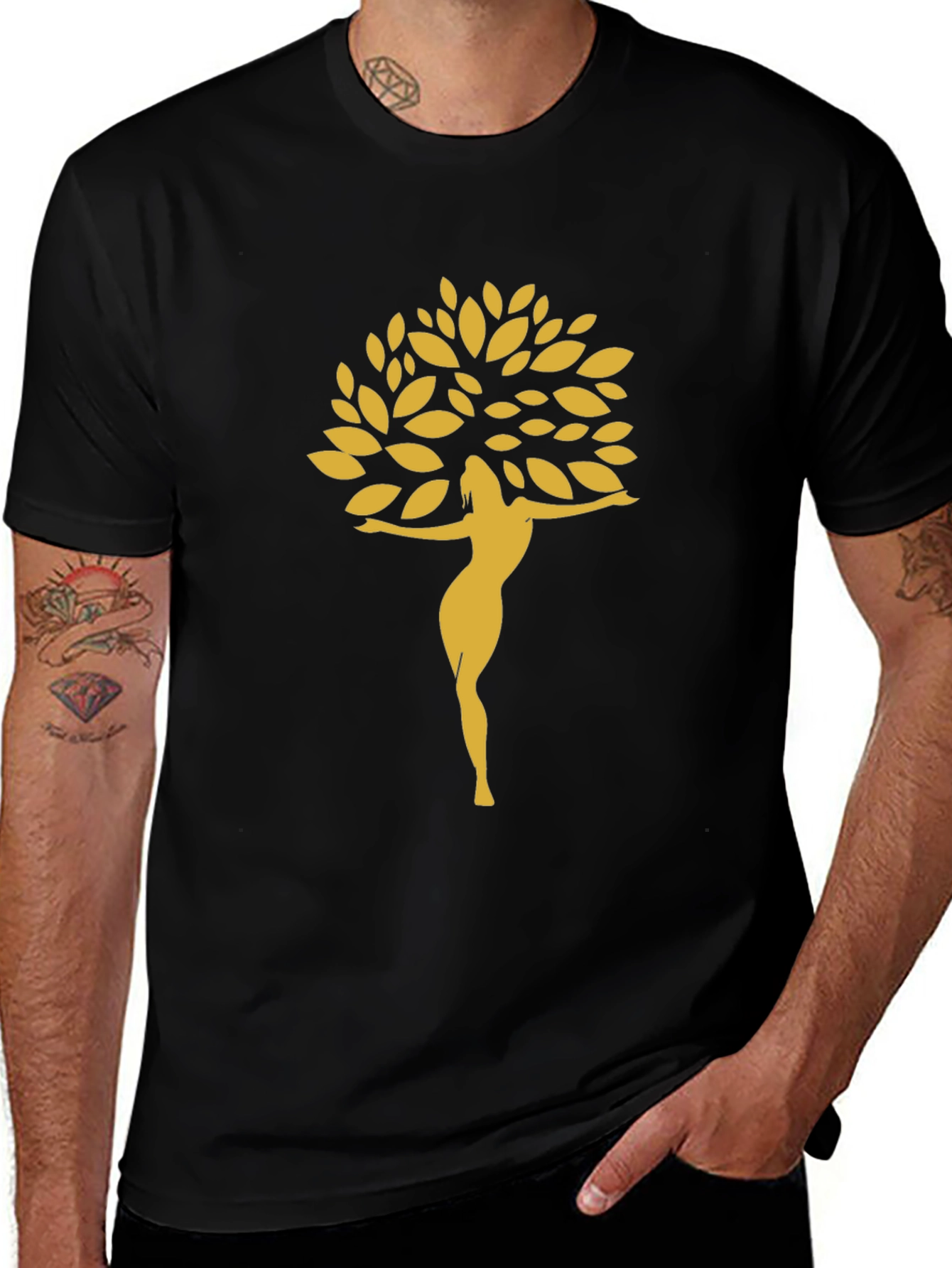 Variant 8 of Tree of Life Graphic T-Shirt - Black