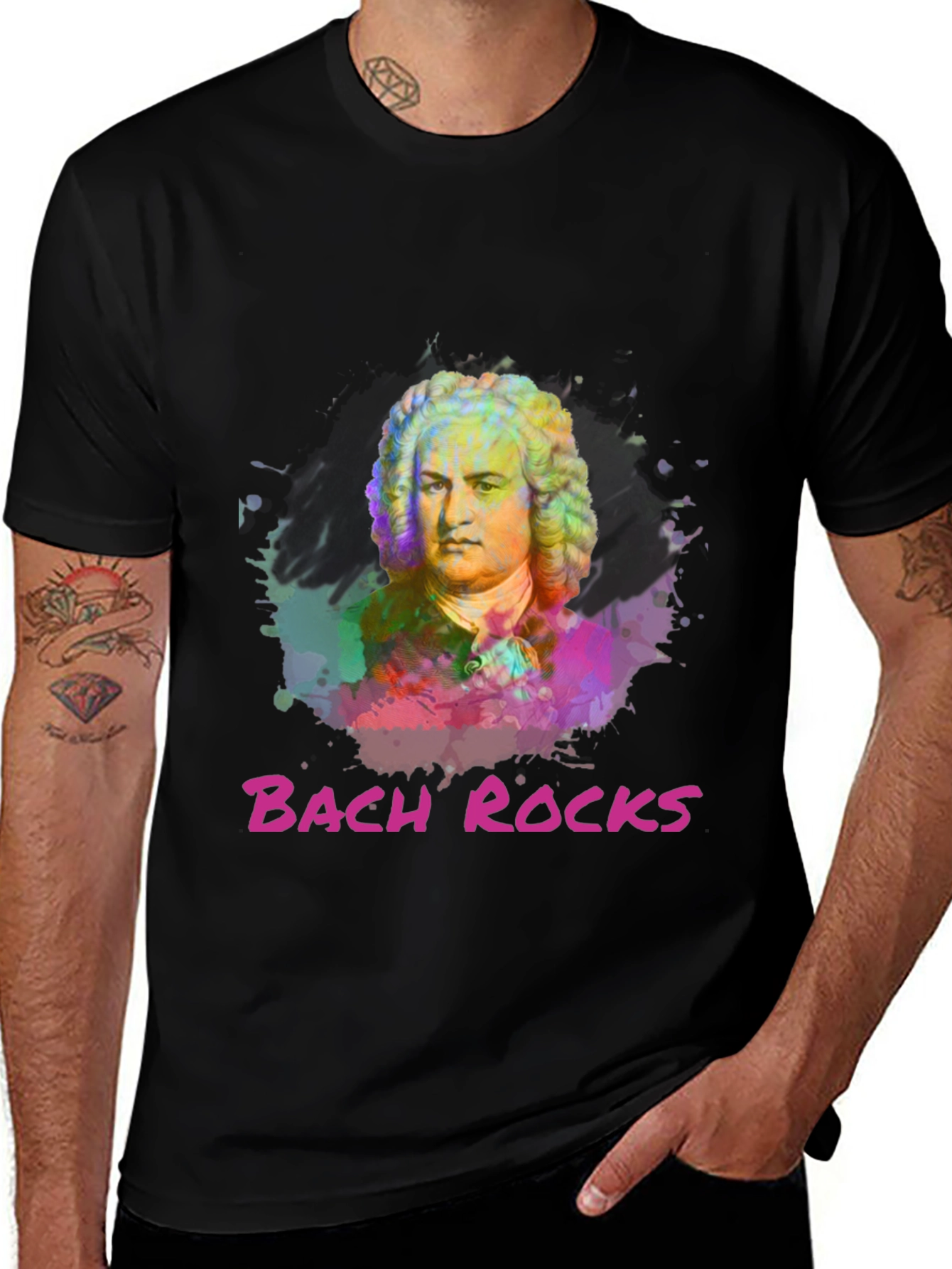 Bach Rocks Graphic T-Shirt