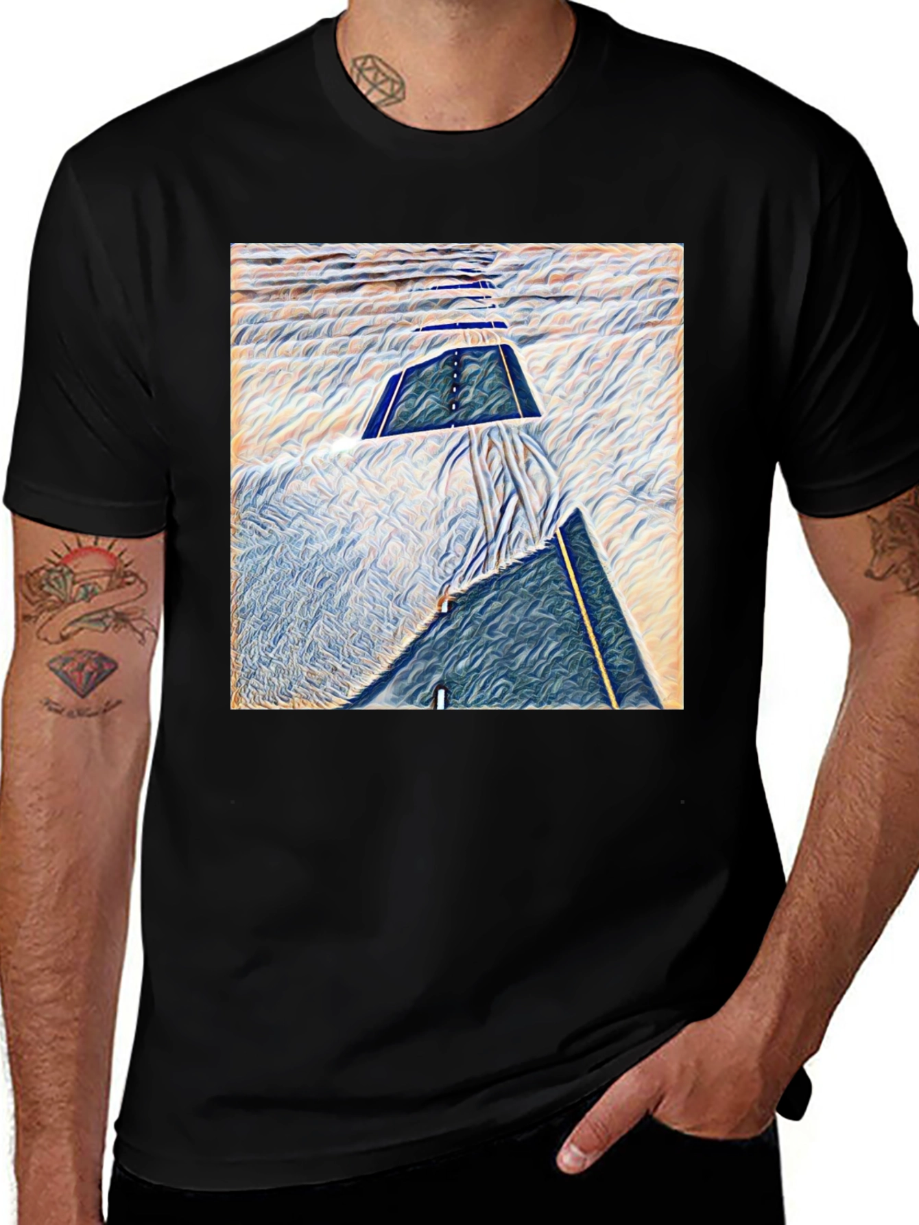 Variant 15 of Abstract Art T-Shirt - Modern Graphic Tee