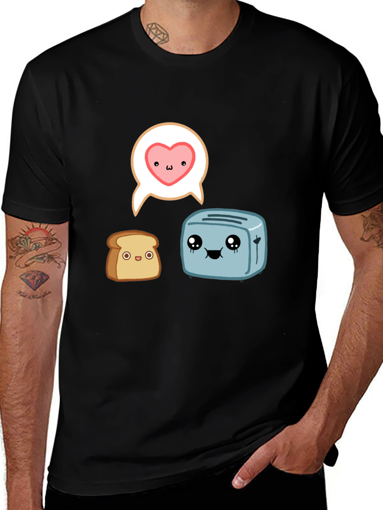 Variant 18 of Toast & Toaster Cartoon Graphic T-Shirt