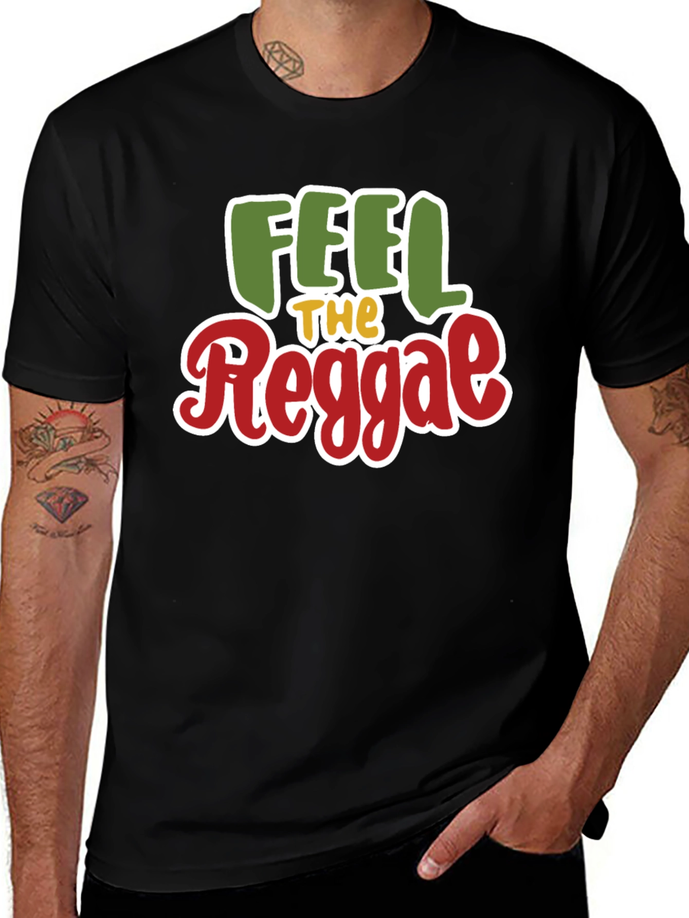 Variant 5 of Feel The Reggae Graphic Tee